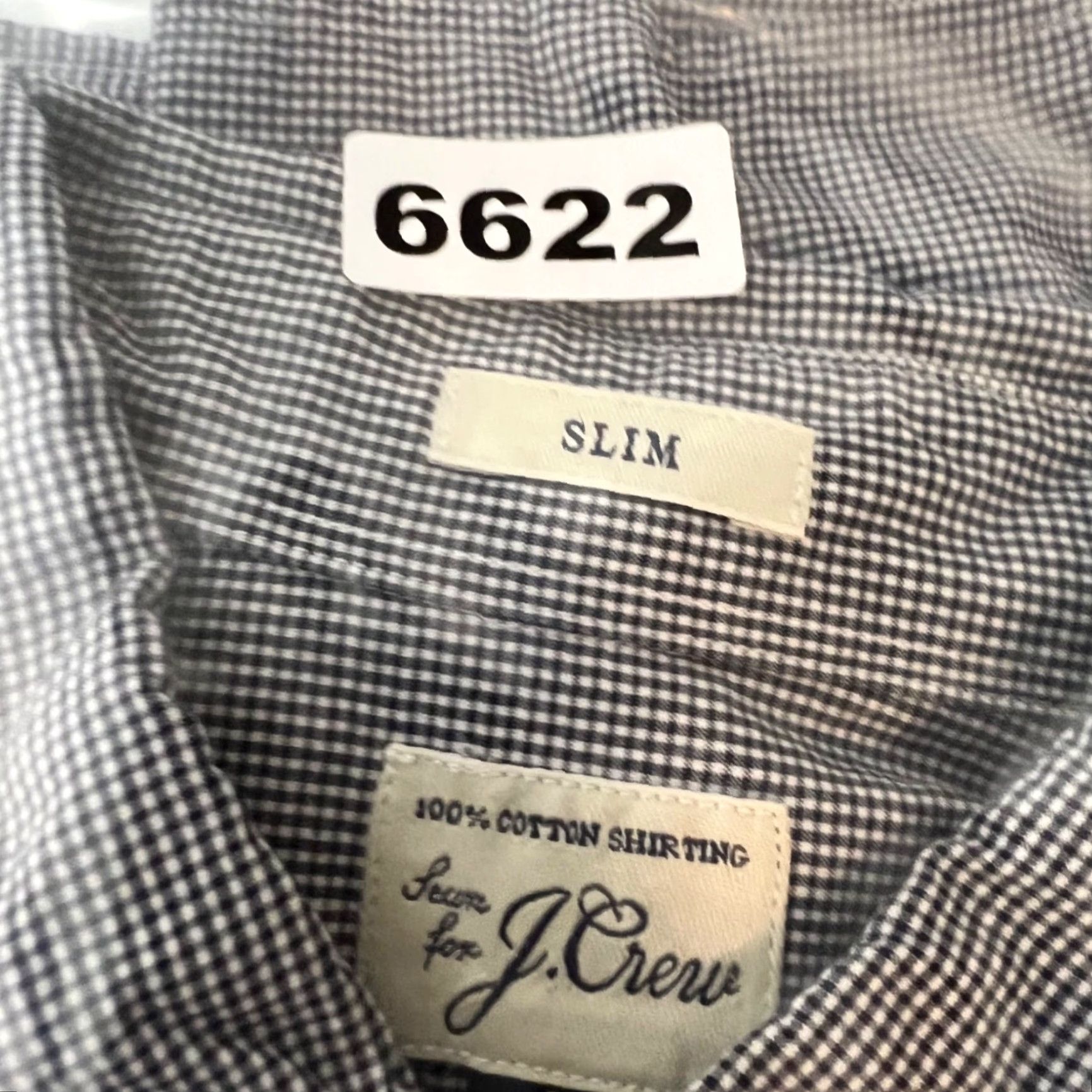 J.Crew J.CREW Button-Down Shirt Mens Size M Slim Fit Blue Gingham 100% Cotton Shirt Size US M / EU 48-50 / 2 - 6 Thumbnail