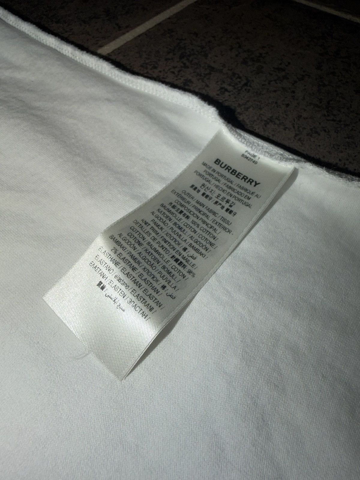 Burberry Burberry Abel Coordinates Logo Tee White Size US L / EU 52-54 / 3 - 4 Thumbnail