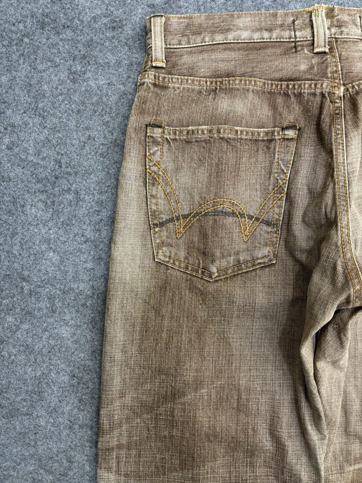 Edwin 💥Baggy💥Vintage Edwin Selvedge Sick Fades Denim F525 Size US 34 / EU 50 - 13 Thumbnail