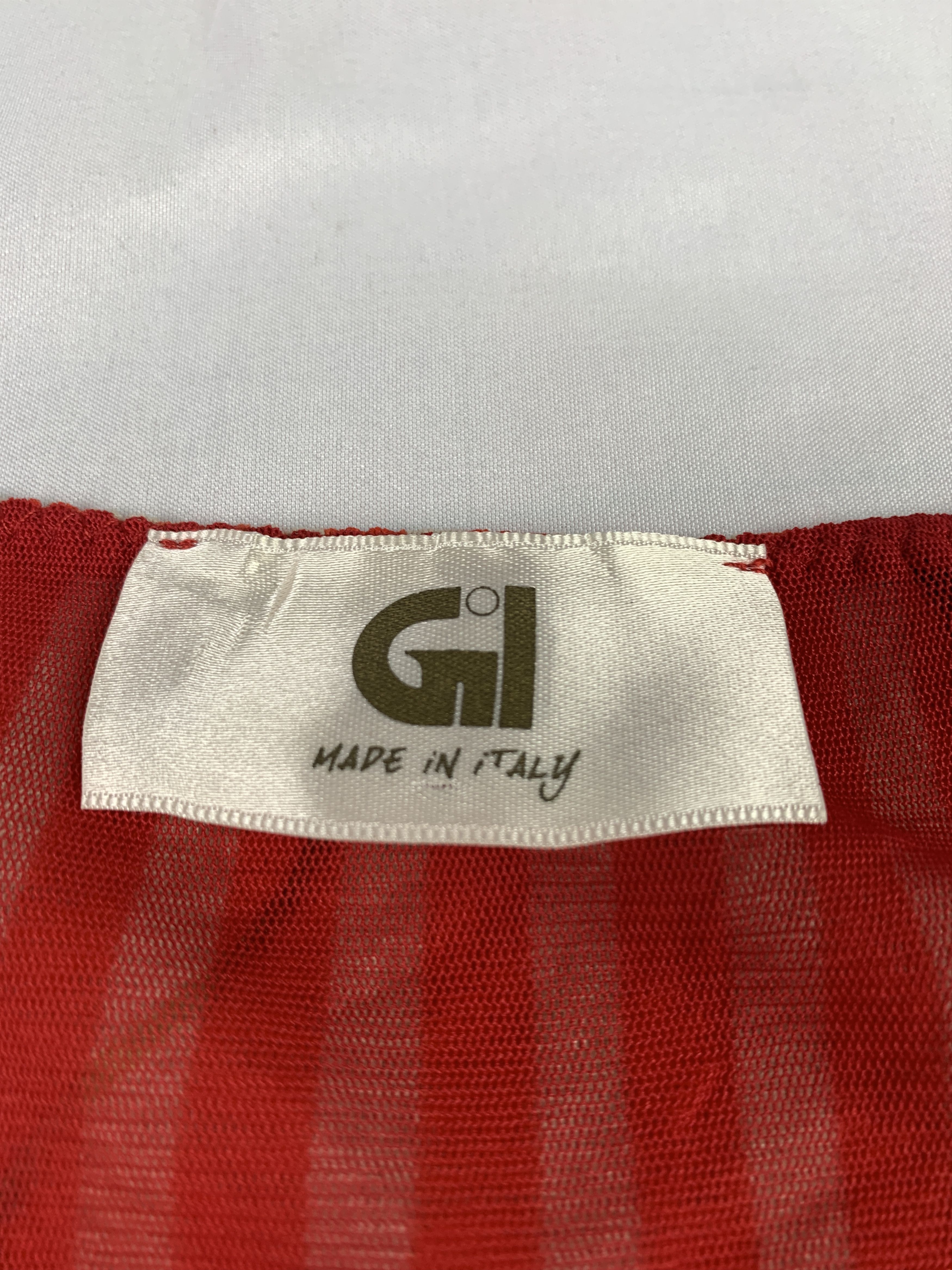 Japanese Brand Gil Italy Flower Stripes Mesh Top (M) Size M / US 6-8 / IT 42-44 - 6 Thumbnail