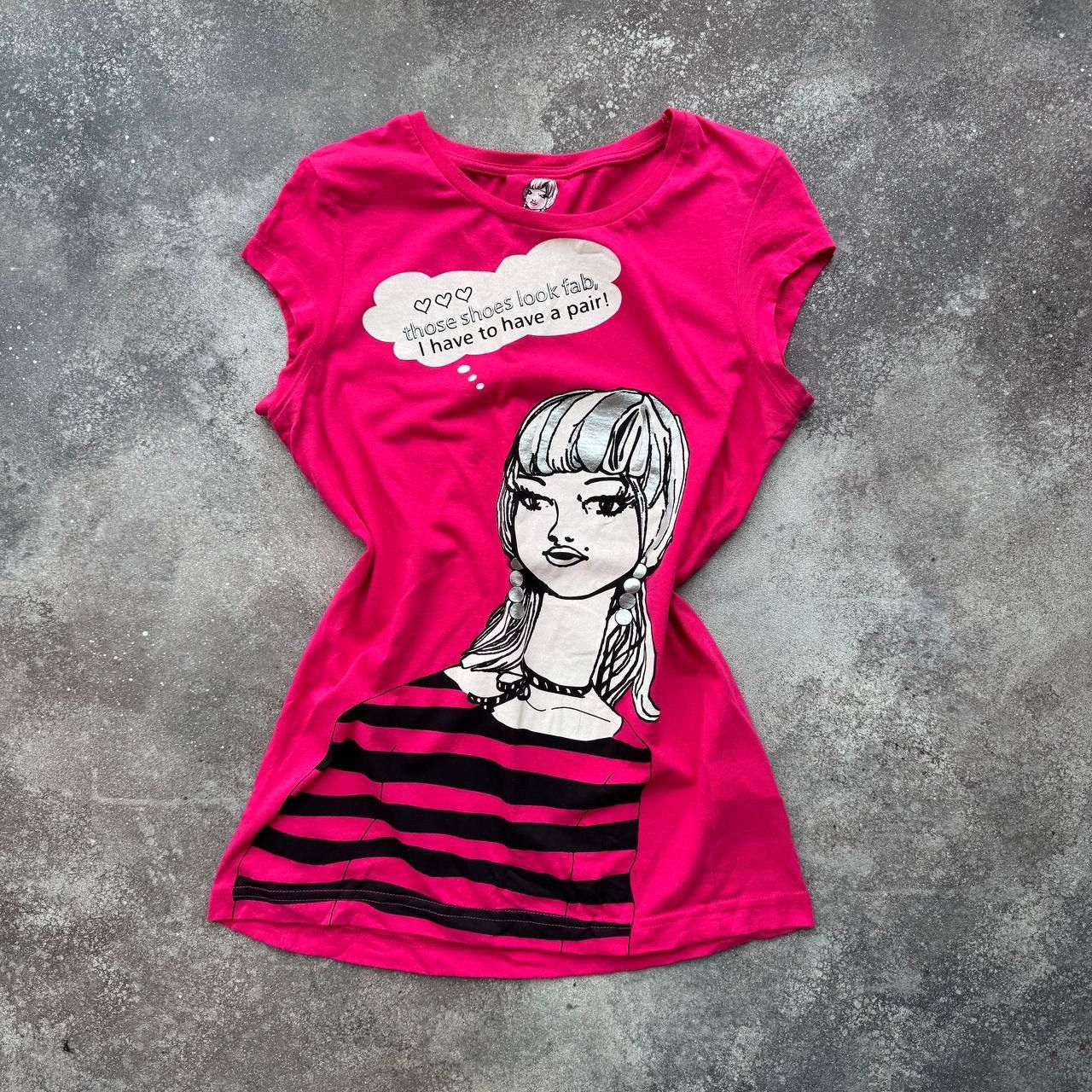 20471120 Amazing Y2K Super Sexy Glam Girl Print T-Shirt Size M / US 6-8 / IT 42-44 - 1 Thumbnail