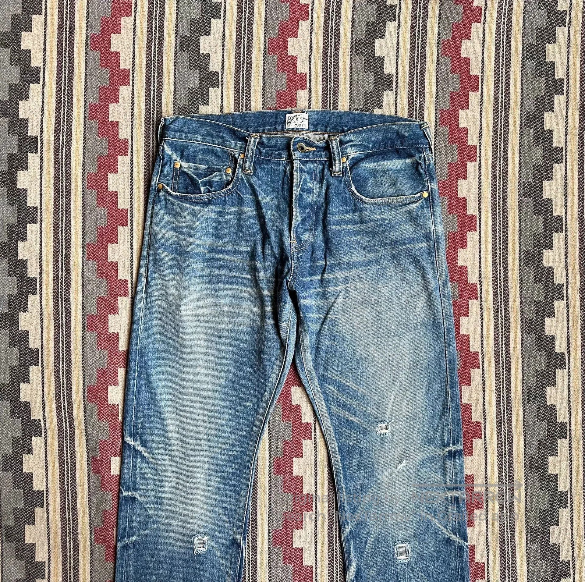 Prps Prps Noir Heavily Washed Distressed Jeans. Size US 32 / EU 48 - 3 Thumbnail