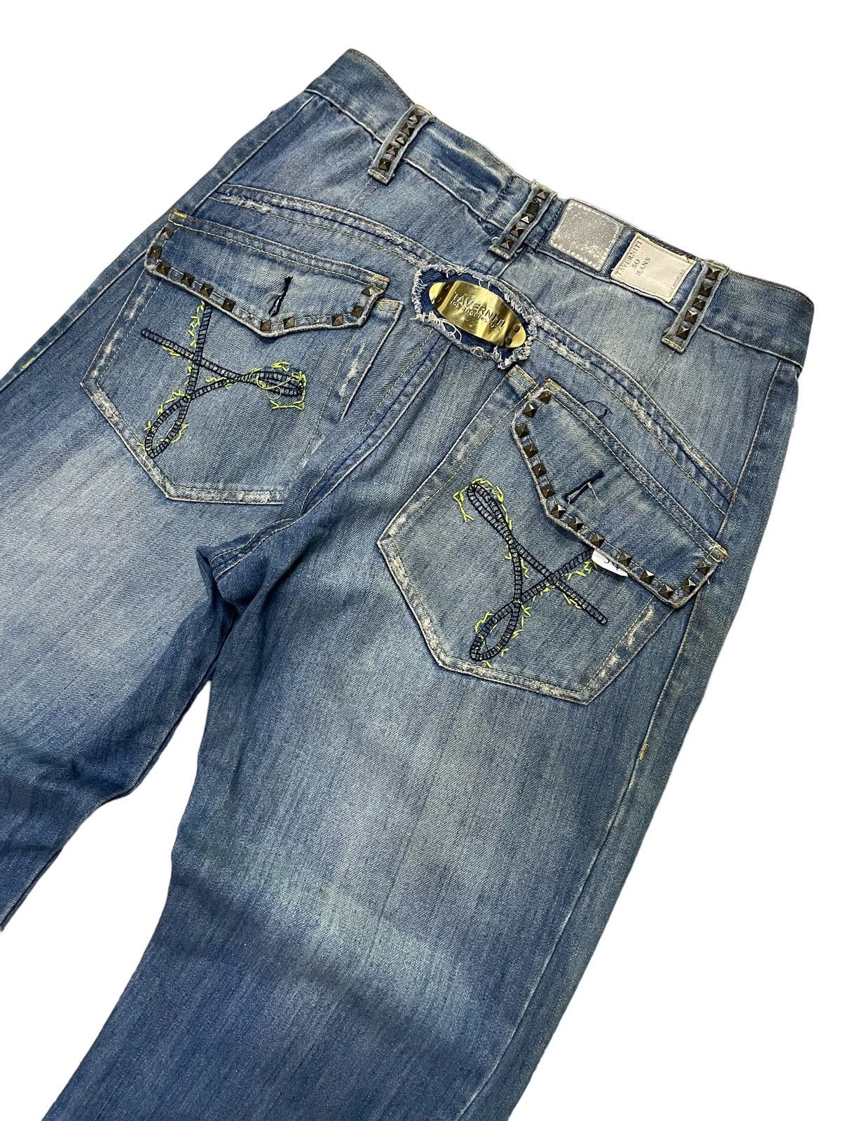 Hysteric Glamour × Taverniti Taverniti Baggy Loose Studded Jeans Size US 32 / EU 48 - 12 Thumbnail
