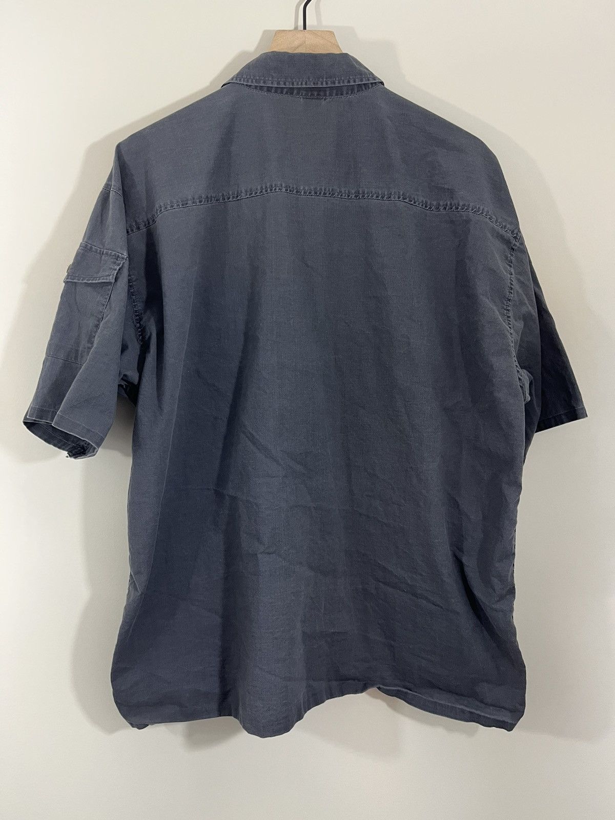 Vintage Faded Black Oversized Boxy Work Shirt Size US L / EU 52-54 / 3 - 9 Thumbnail