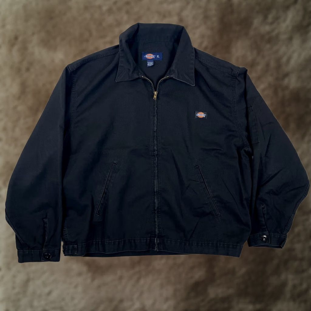 Dickies Dickies Jacket Mens XL Black Workwear Bomber Full Zip Collared Twill Size US XL / EU 56 / 4 - 1 Thumbnail