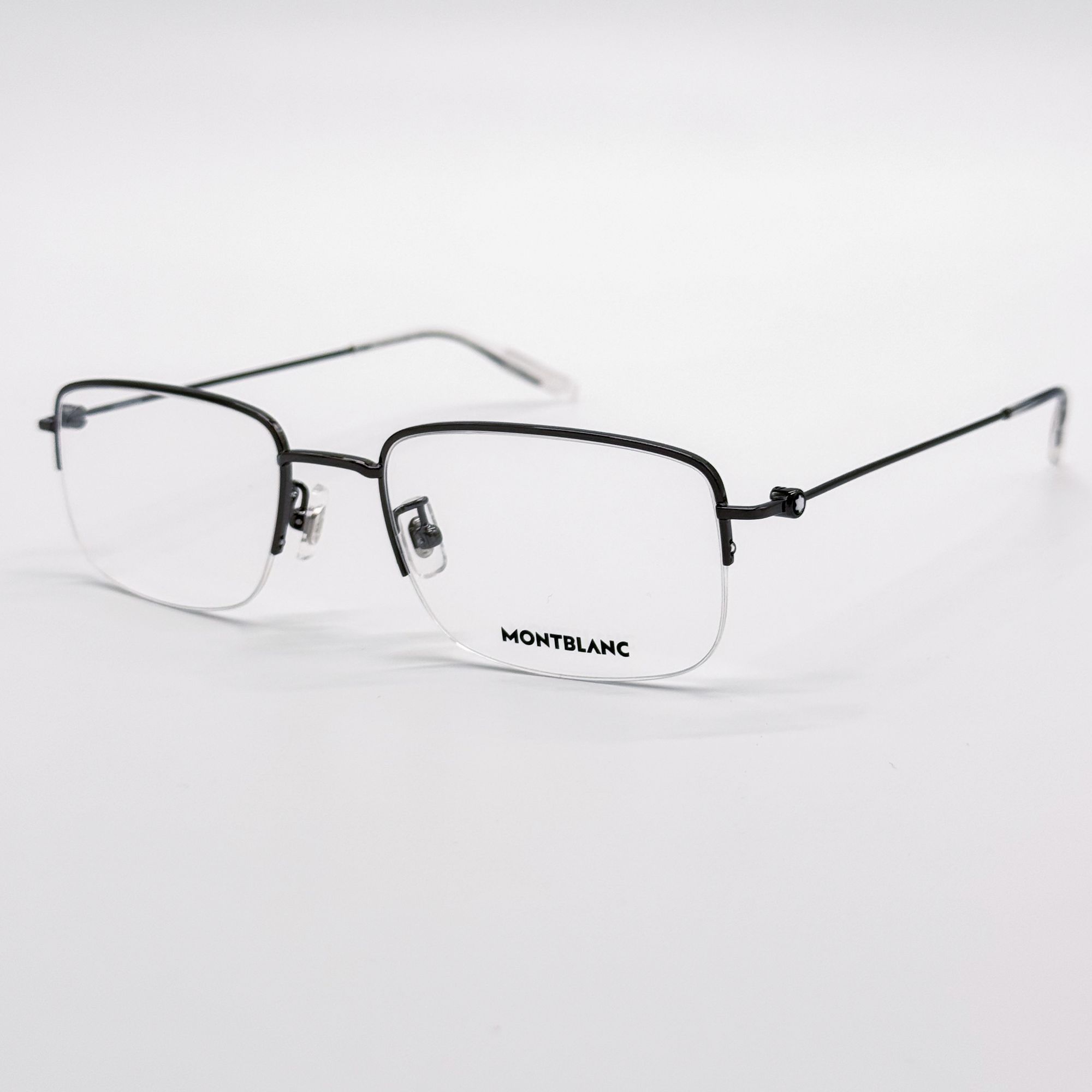 Montblanc NEW MONTBLANC EYEGLASSES MB0084OK 004 SILVER MEN EYEWEAR Size ONE SIZE - 2 Thumbnail