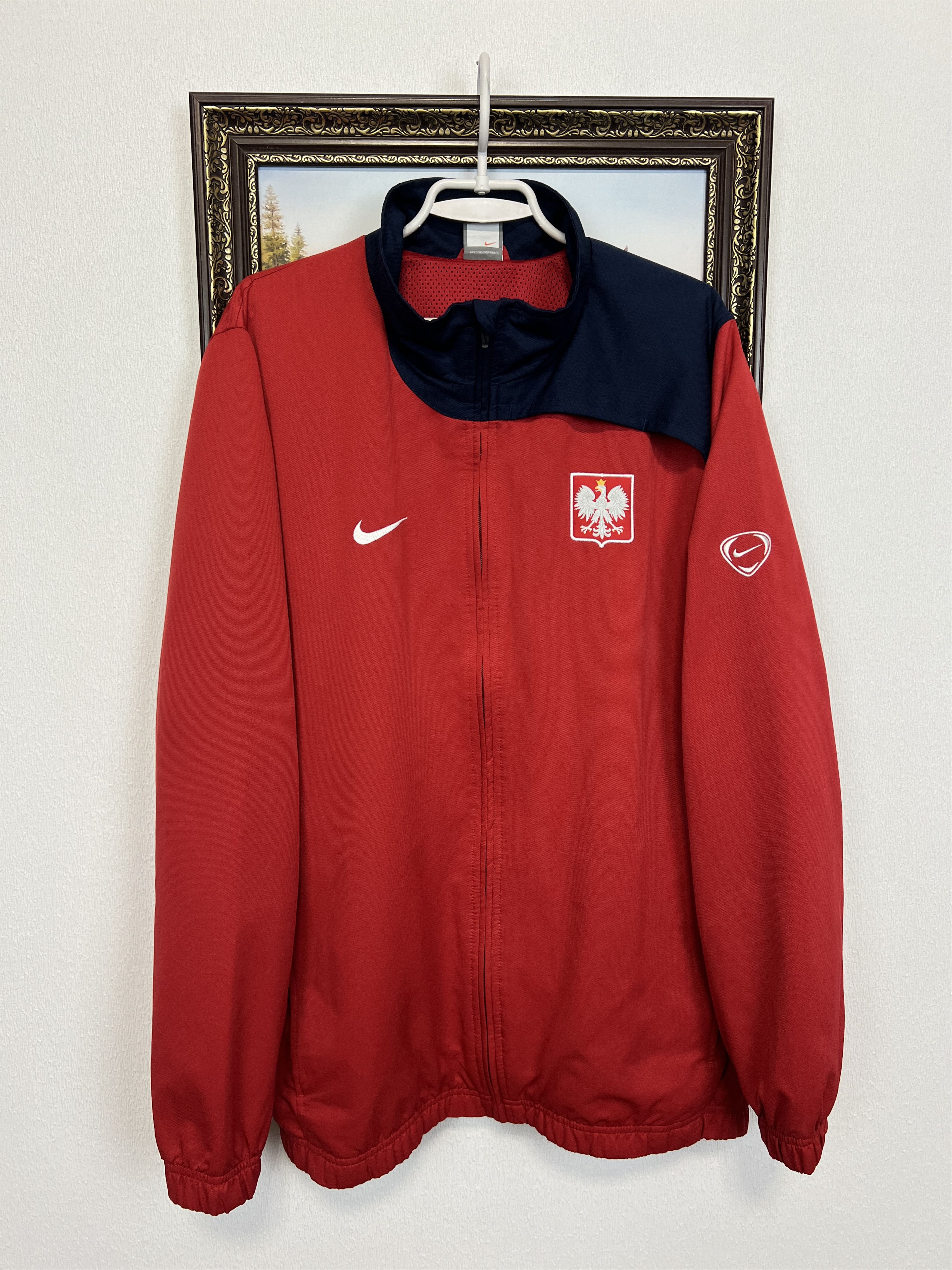 Nike Vintage Poland Football Jacket Soccer Track Top National Size US XXL / EU 58 / 5 - 1 Thumbnail