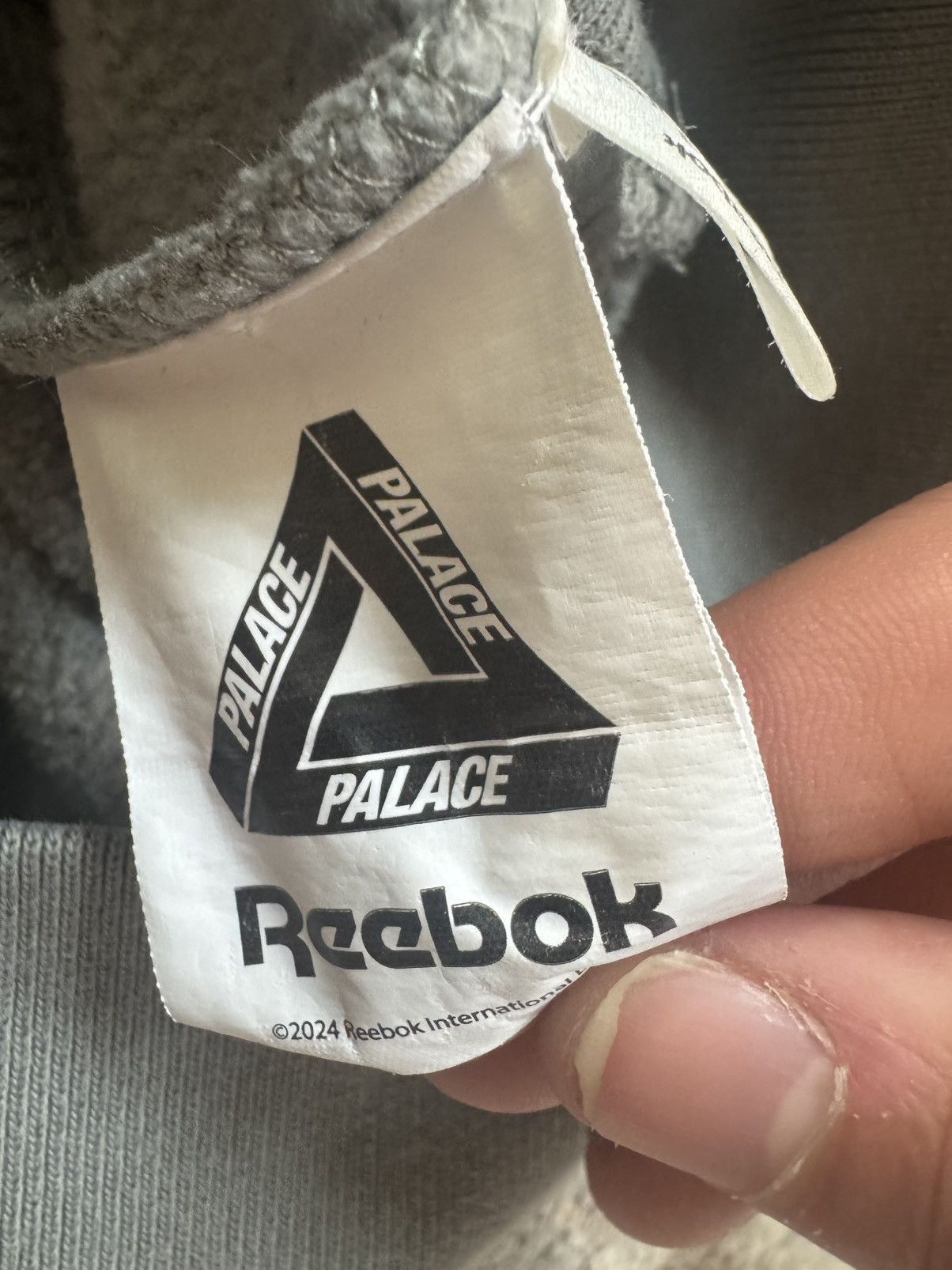Palace × Reebok Palace X Reebok grey hoodie Size US M / EU 48-50 / 2 - 6 Thumbnail