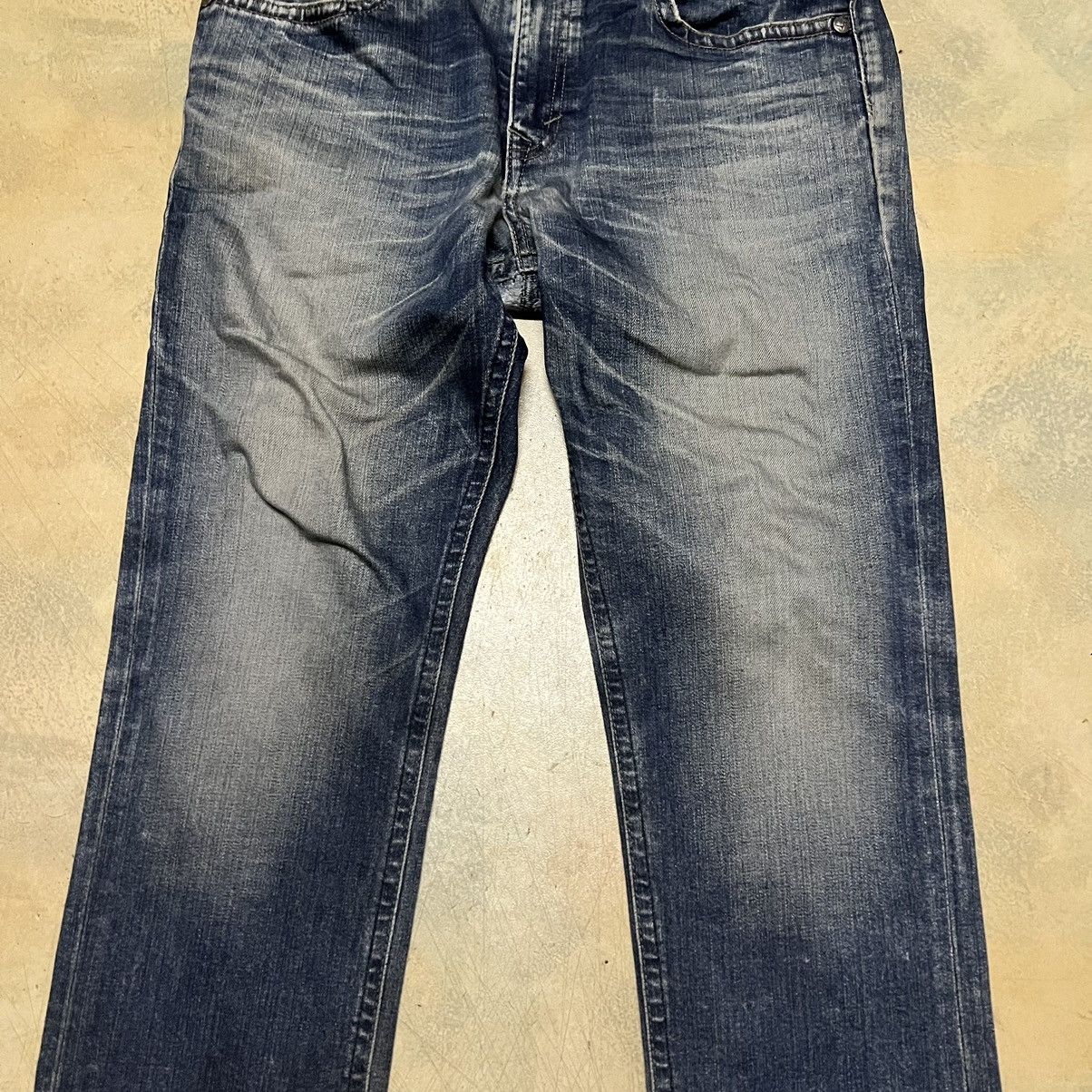 Edwin Edwin Blue Trip Distressed Design Denim Jeans Size US 33 - 4 Thumbnail