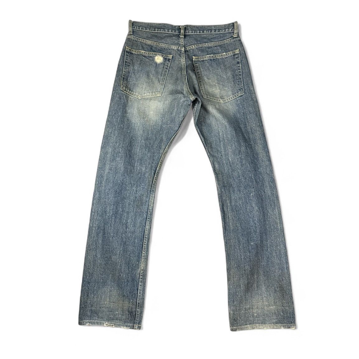 Beams Plus 🔥🇯🇵 Vintage 90s Japanese Distressed Beams Denim Size US 31 - 2 Thumbnail