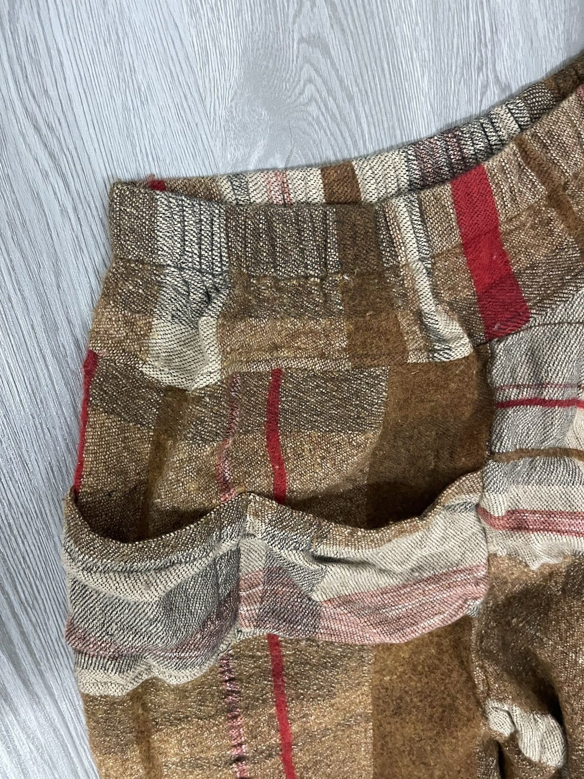 Japanese Brand Tamaki niime asymmetrical wool&cotton blend harem pant Size US 32 / EU 48 - 5 Thumbnail