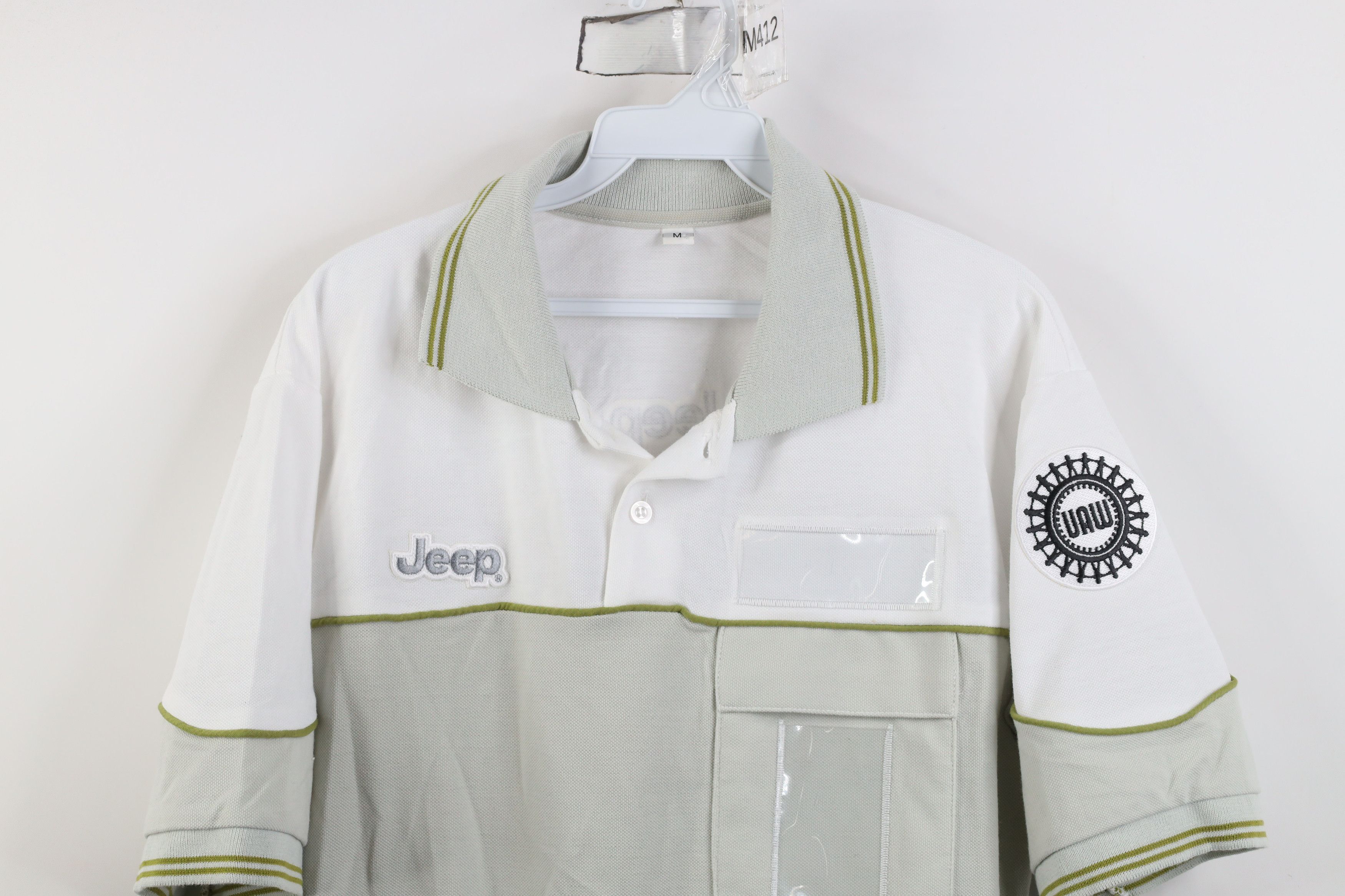 Jeep Vintage Union Made Motor Co Collared Polo Shirt Workwear USA Size US M / EU 48-50 / 2 - 2 Thumbnail