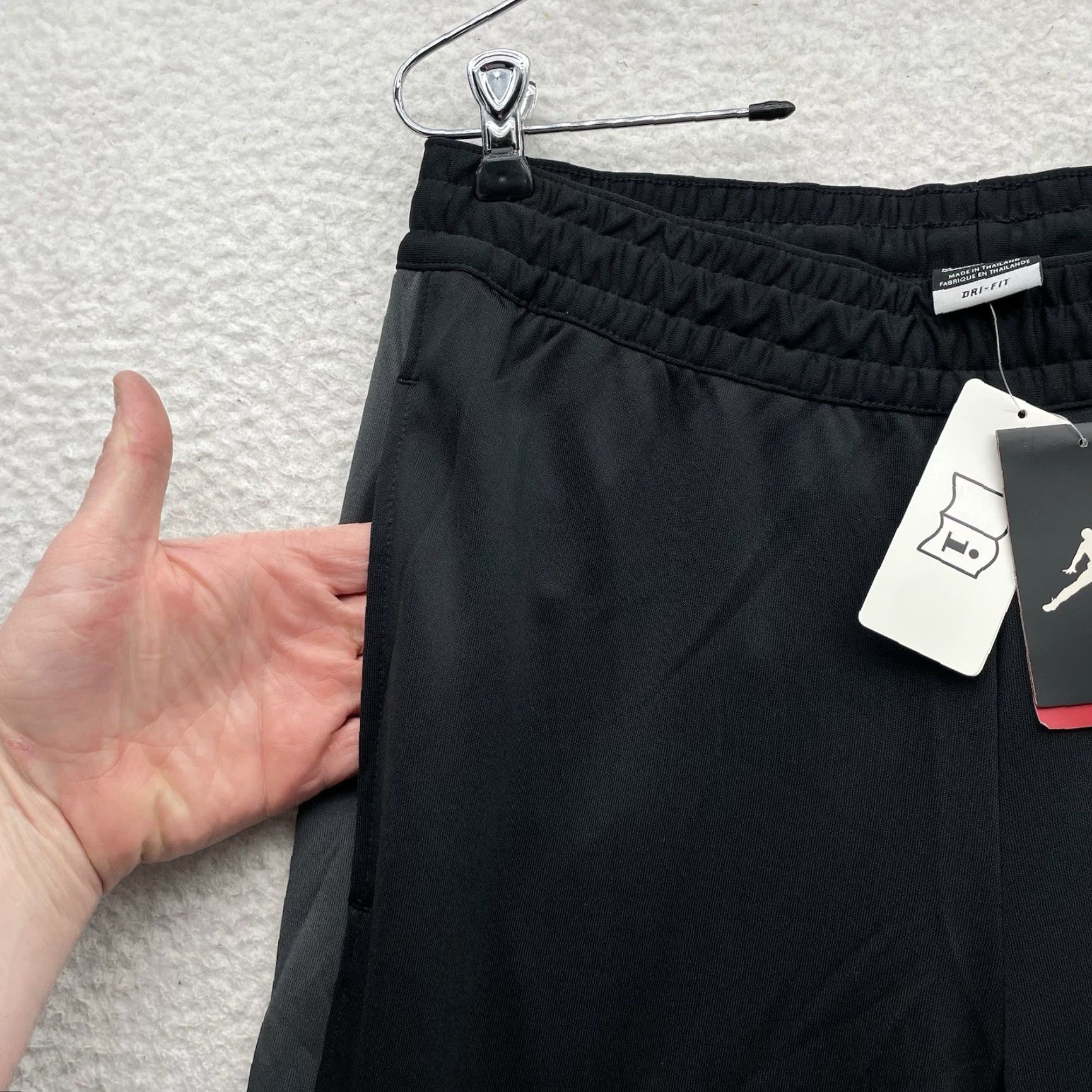 Nike Nike Fight Knit Pants Womens M Black Gray Jogger Tapered 30" Dri-Fit Pockets Elastic Waist Activewear Size 32" / US 10 / IT 46 - 4 Thumbnail