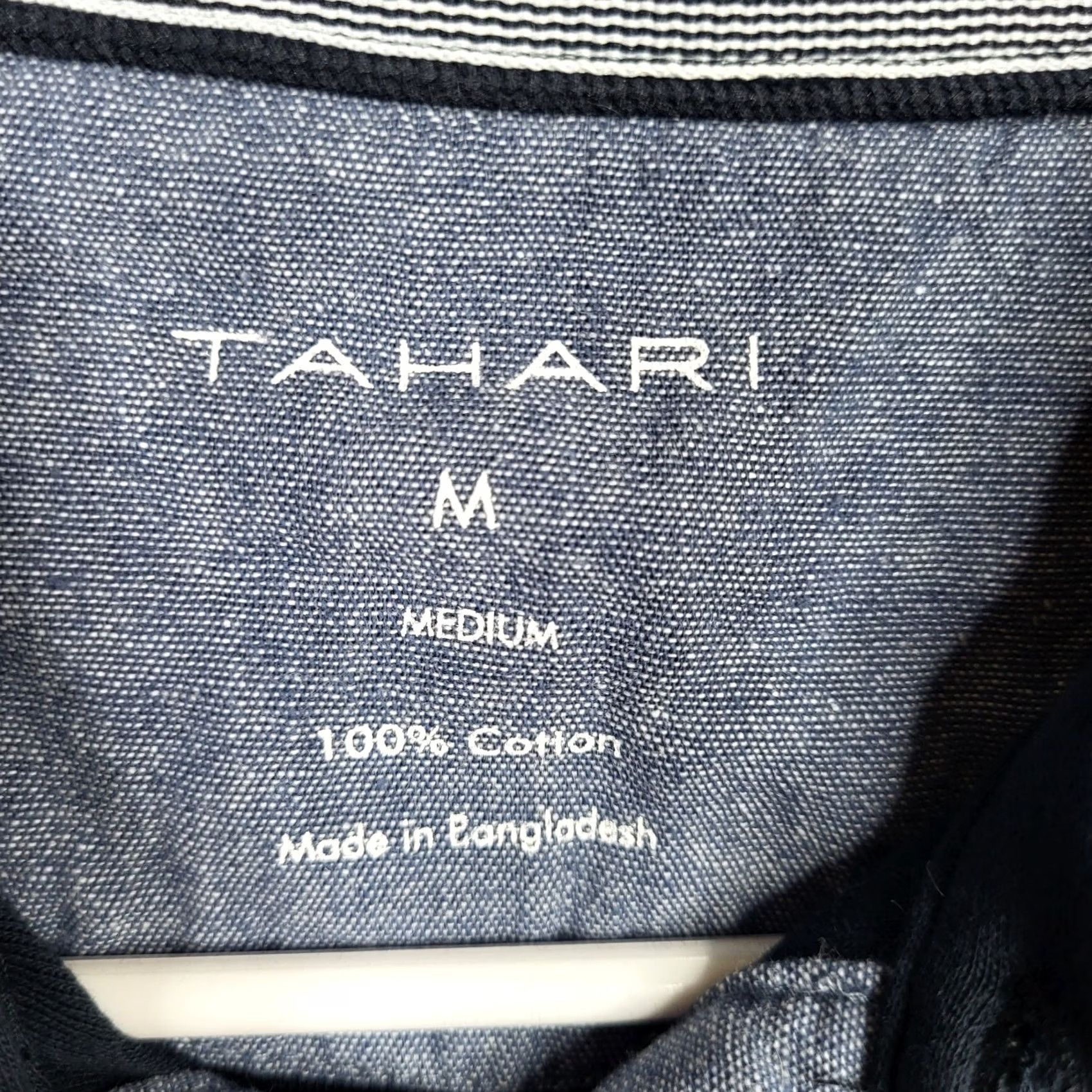 Vintage Tahari Mens Polo Shirt M Navy Blue 100% Cotton Collared Pullover Short Sleeve Casual Size US M / EU 48-50 / 2 - 7 Thumbnail
