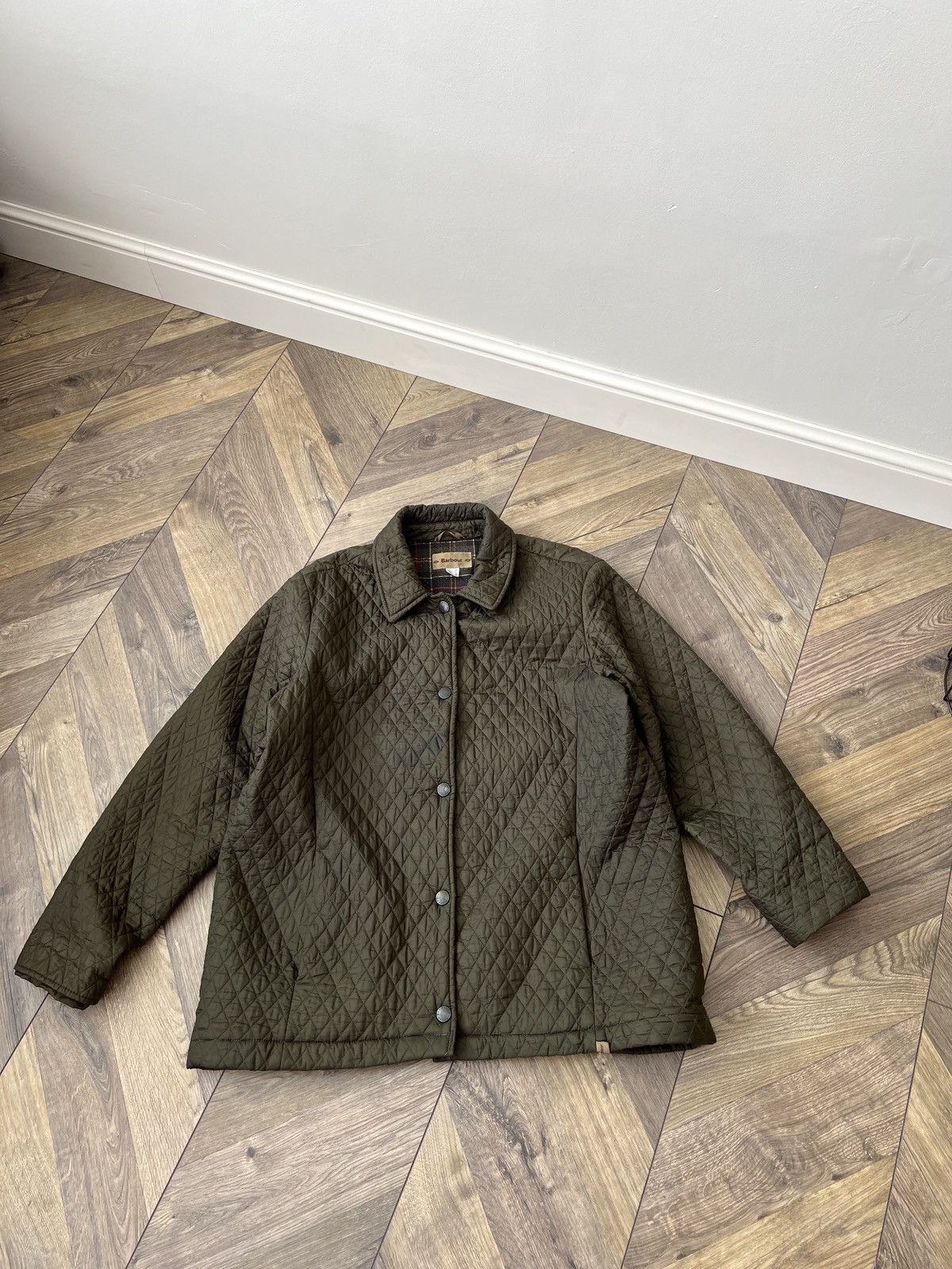 Barbour × Vintage Barbour Vintage Womens Tailored Quilted Jacket Size M / US 6-8 / IT 42-44 - 5 Thumbnail