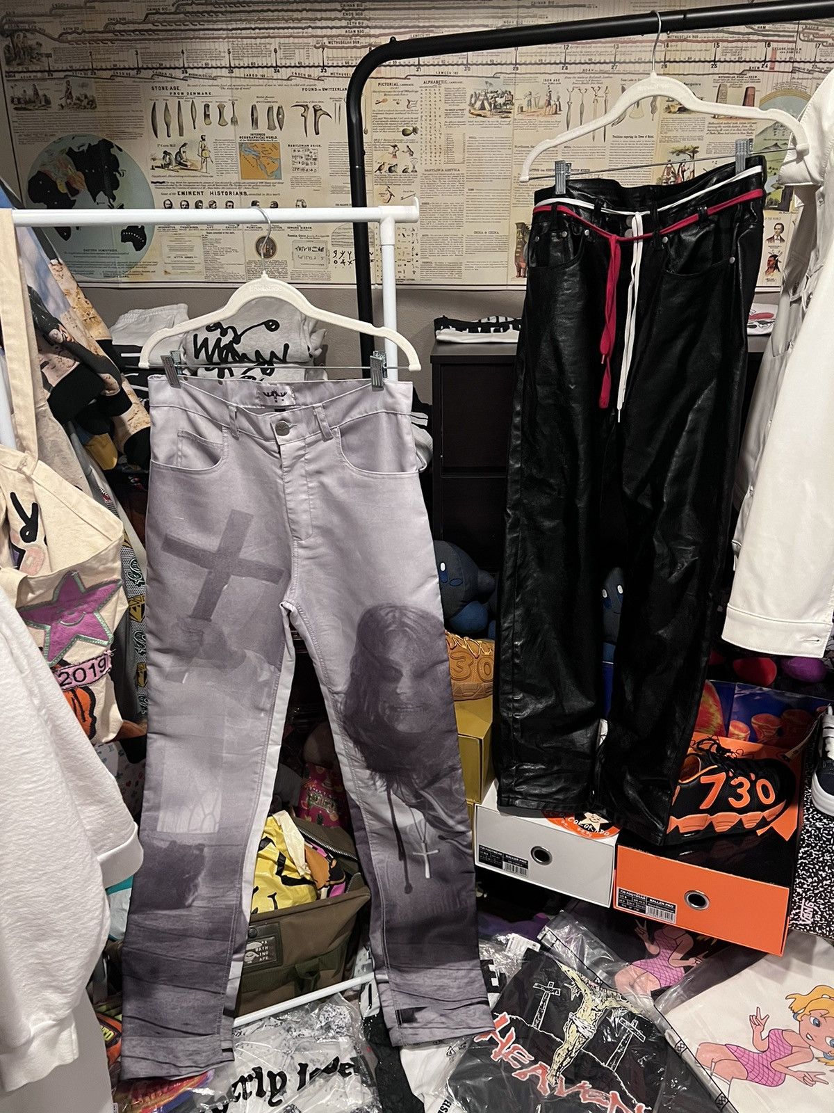 Designer × Osbbat Cross Pants | Osbatt | years of tears | BySlik Size US 32 / EU 48 - 9 Thumbnail