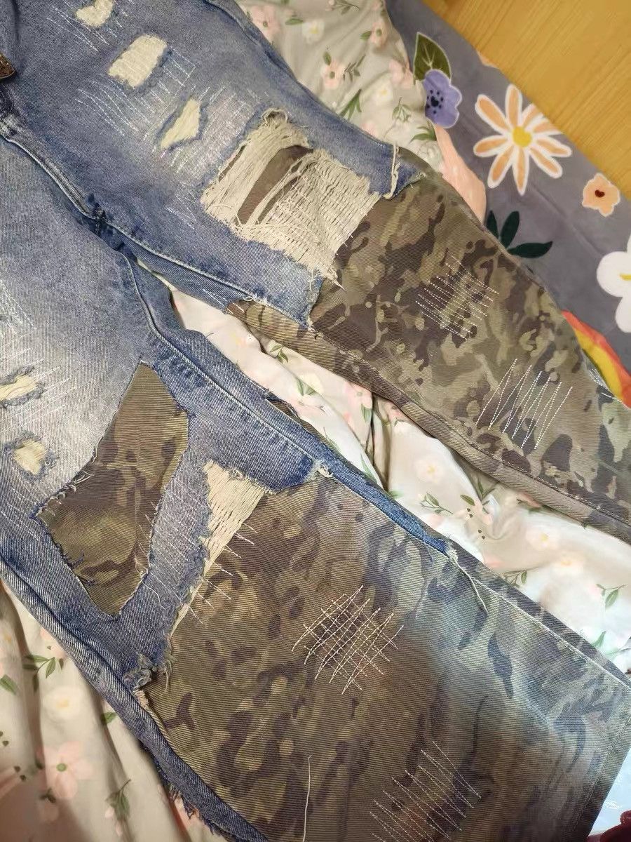 If Six Was Nine If six was nine Japanese Jeans camouflage Distressed Denim Size US 34 / EU 50 - 4 Thumbnail
