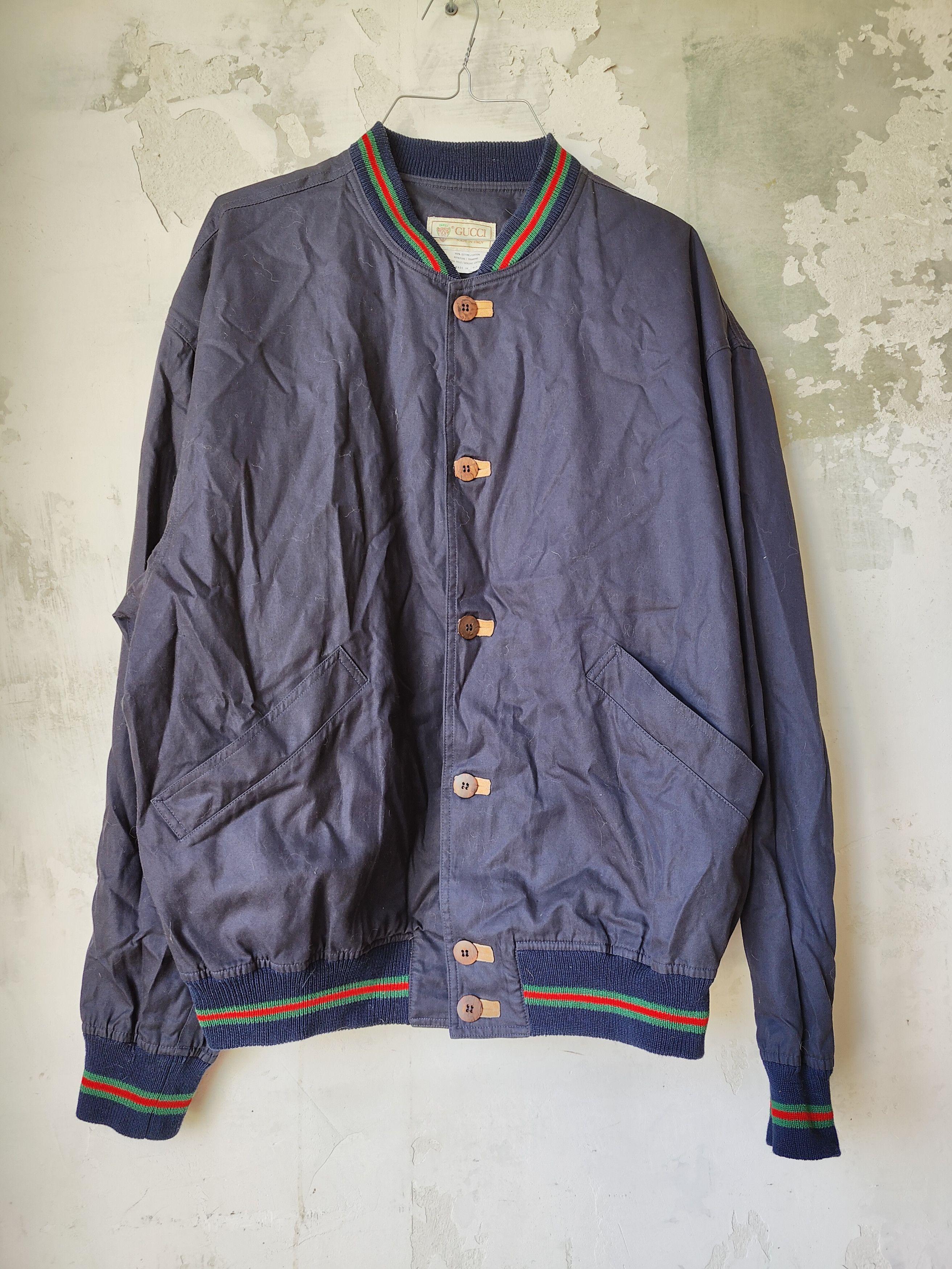 Gucci Vintage Gucci bomber jacket aviator logo 80s 90s Size US L / EU 52-54 / 3 - 2 Thumbnail
