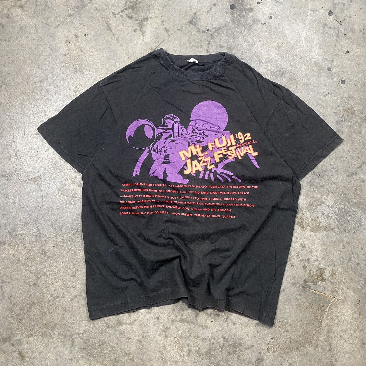 Japanese Brand × Vintage 90s 1992 Mount Fuji Jazz Festival Boxy Tee Size US M / EU 48-50 / 2 - 1 Thumbnail
