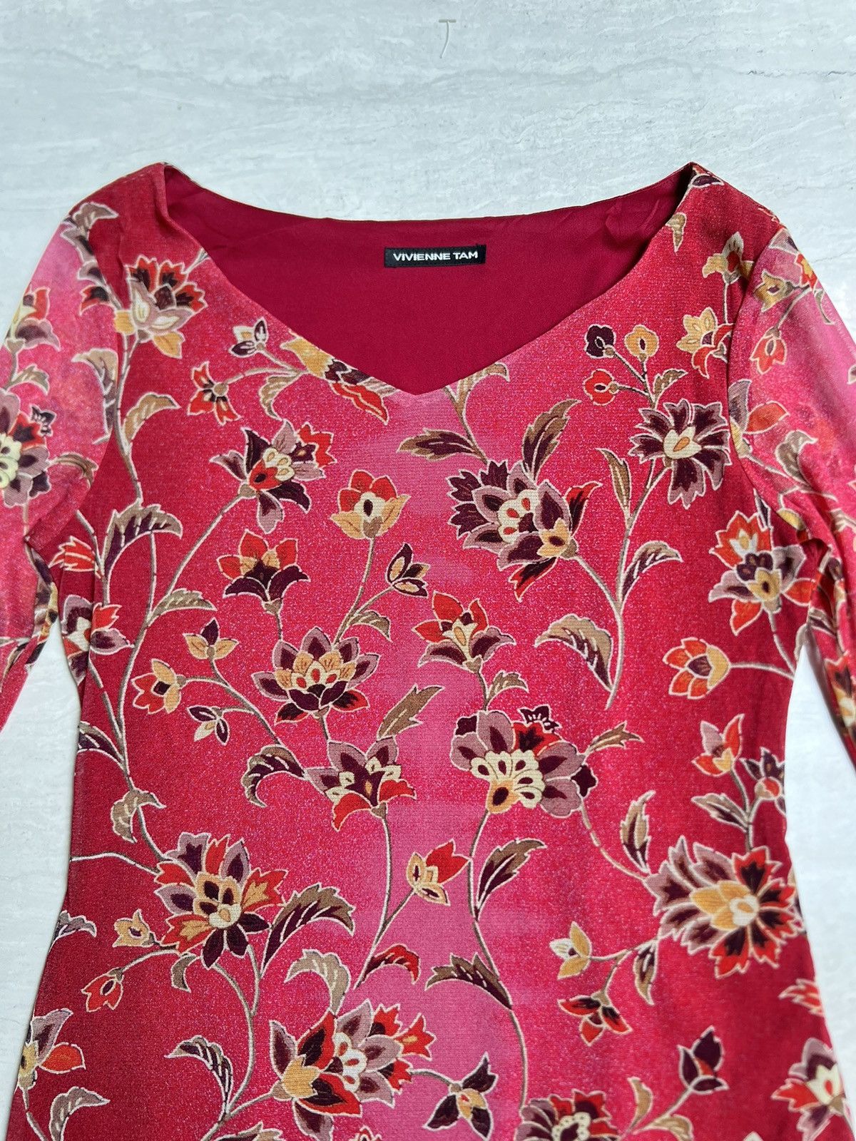 Vivienne Tam VIVIENNE TAM Flower Motive Dress Size XS / US 0-2 / IT 36-38 - 8 Thumbnail