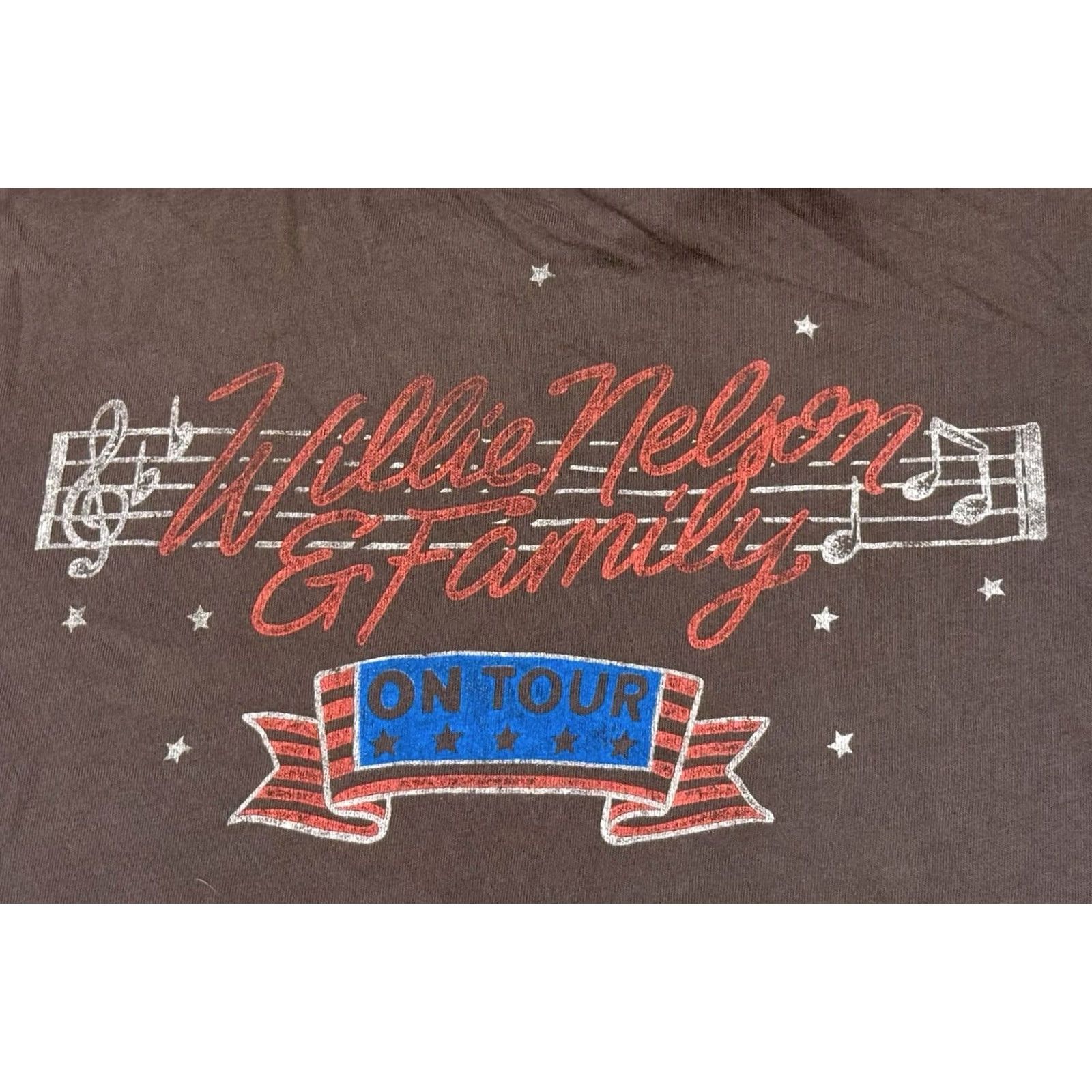 Vintage Daydreamer Willie Nelson & Family Tour Cropped T-Shirt M Women Washed Black Cowboys Western Country Rock Hipster 90s? No, 70s? Size M / US 6-8 / IT 42-44 - 4 Thumbnail
