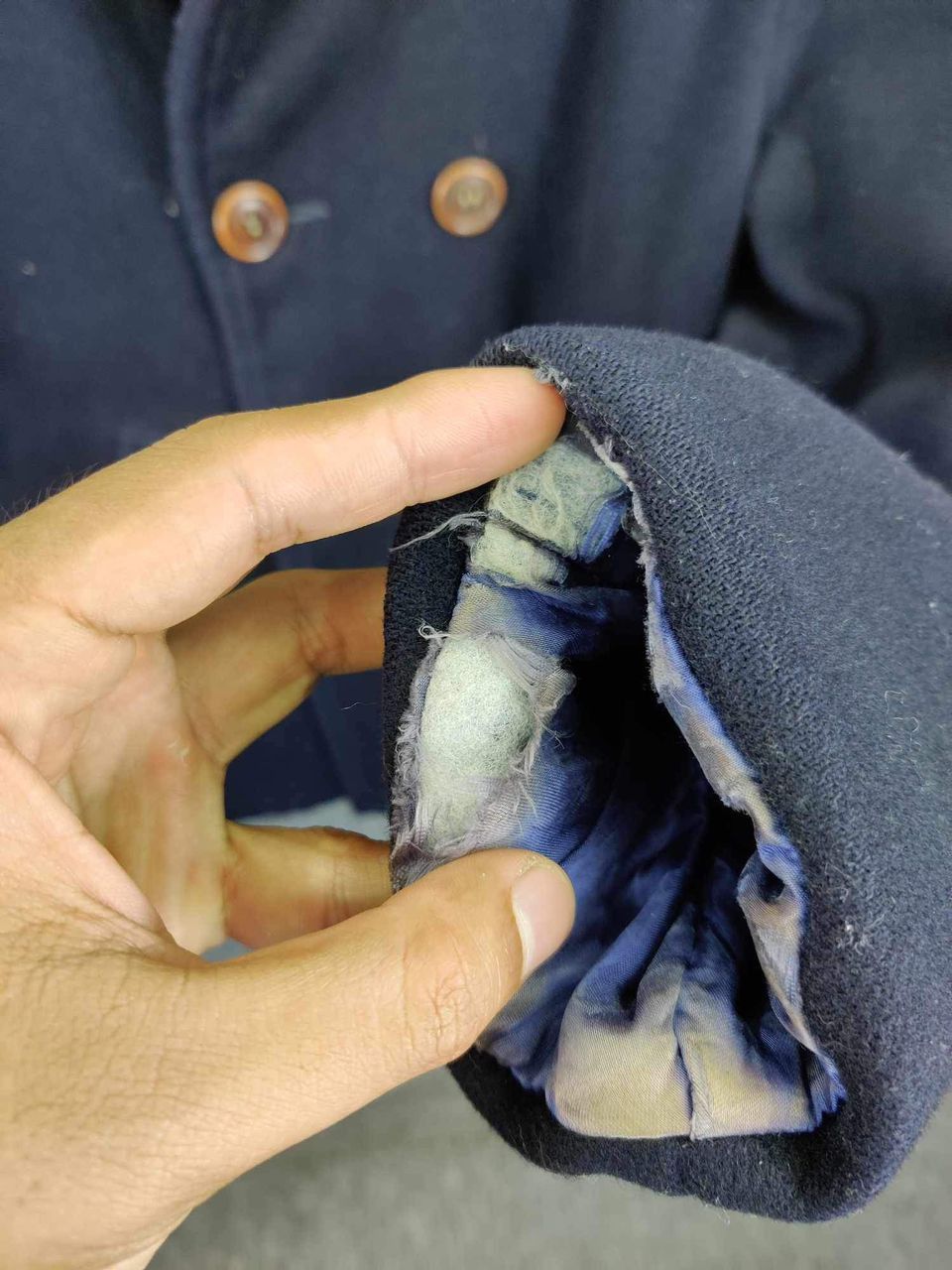 Blue Blue Japan Vintage Blue Blue Japan Double Breasted Wool Coat Size US M / EU 48-50 / 2 - 13 Thumbnail