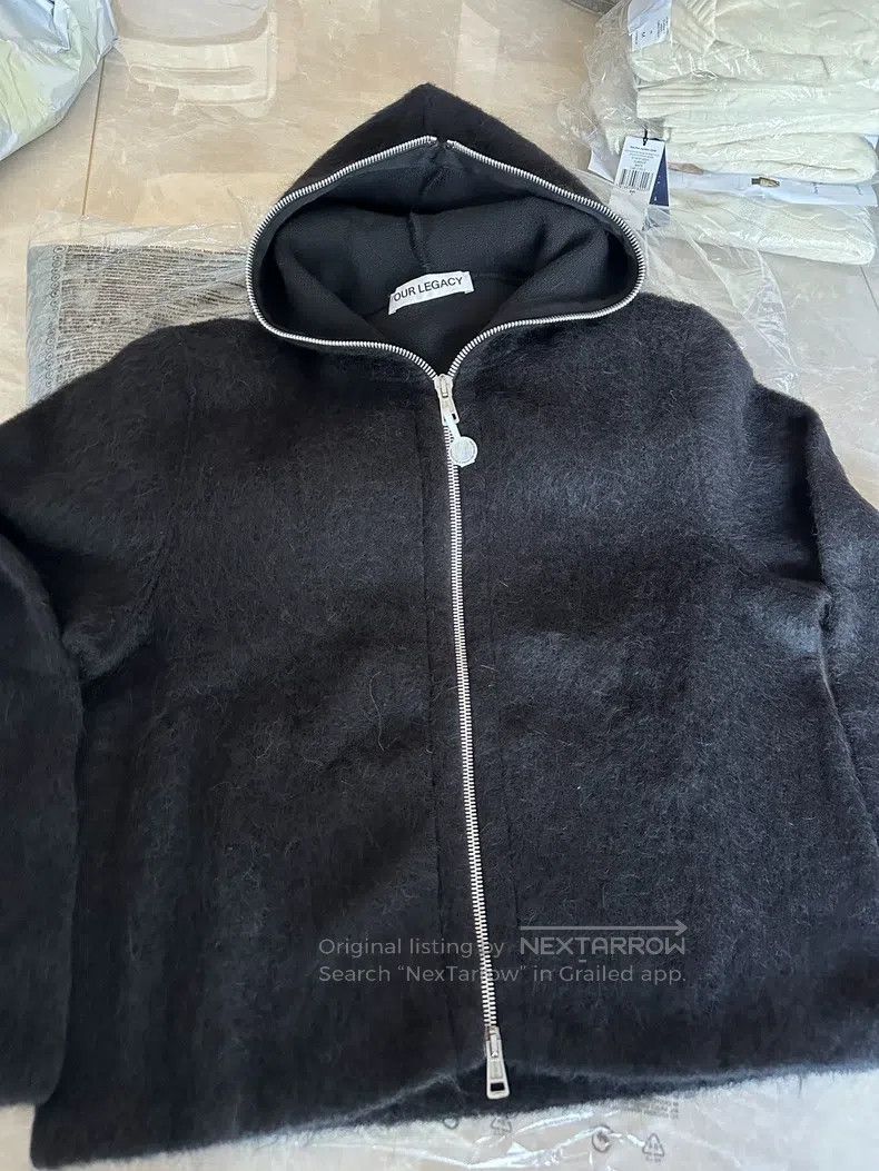 Our Legacy Our Legacy Zippered hooded wool sweater with long sleeves Size US S / EU 44-46 / 1 - 1 Thumbnail