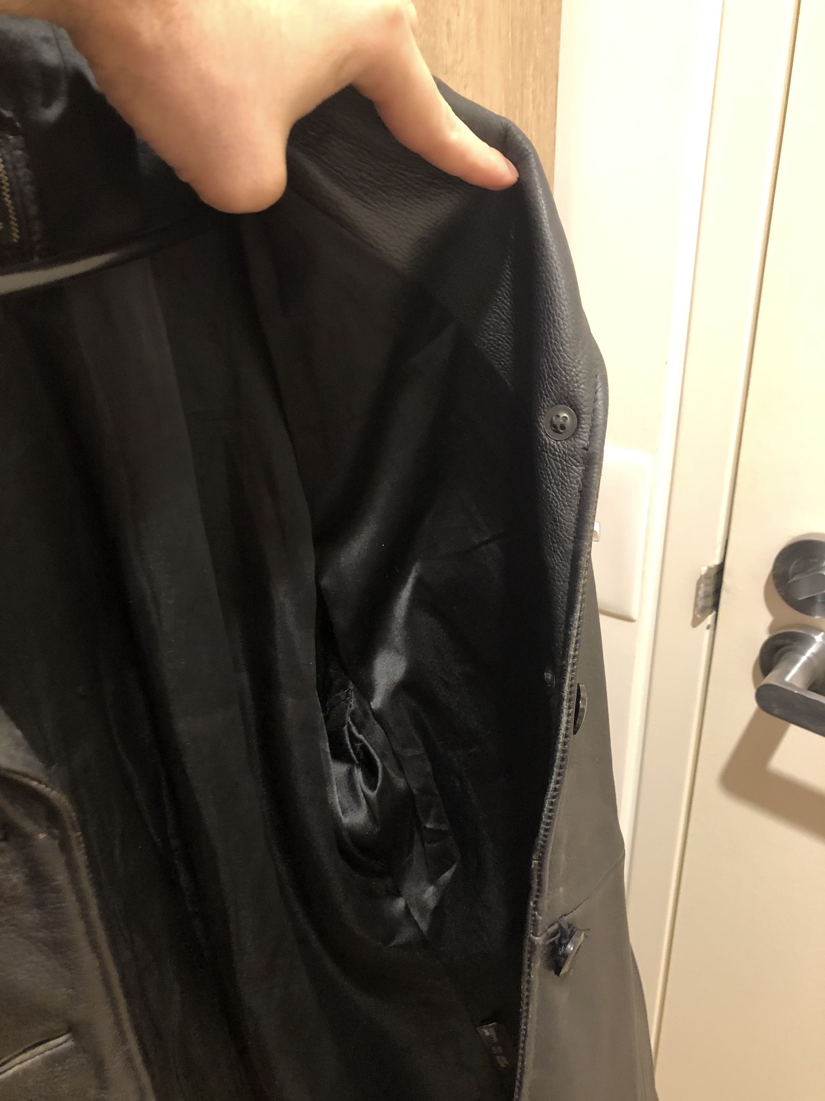 Other Mens Black Vintage Leather Jacket Size US L / EU 52-54 / 3 - 4 Thumbnail