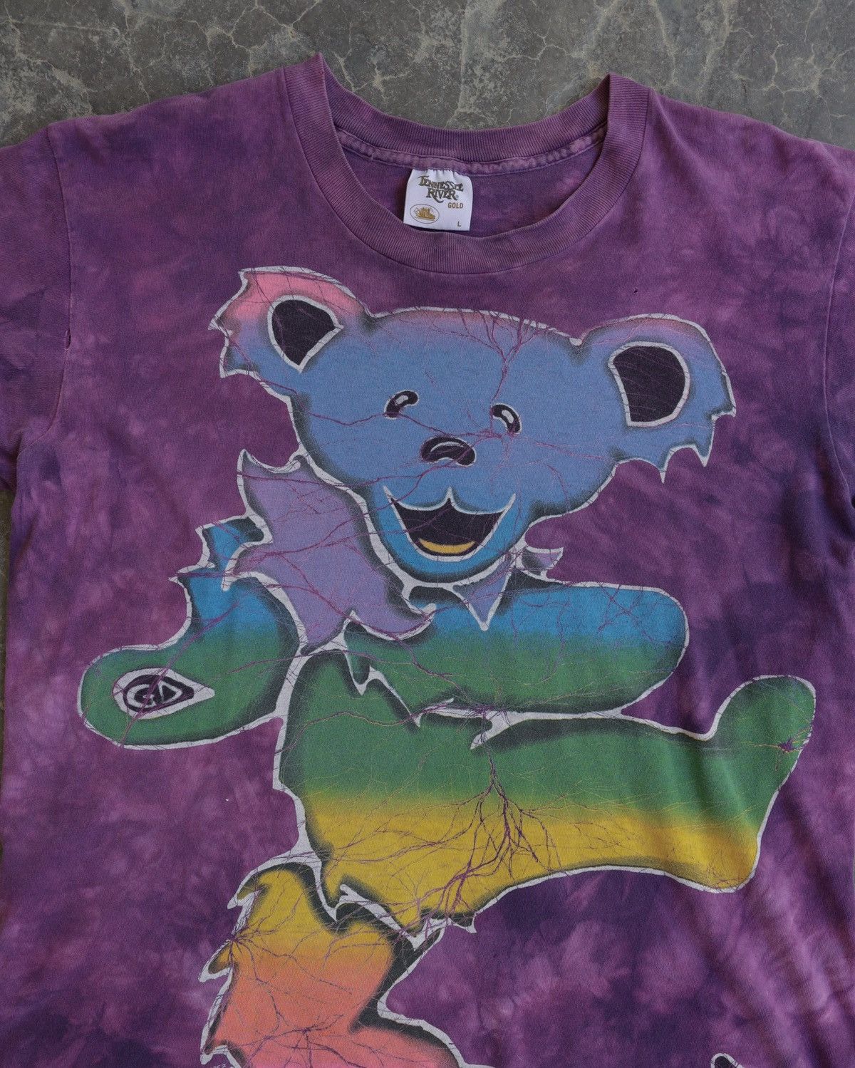 Band Tees Vintage Grateful Dead Big Bear Purple Archive USA Grail Tee Size US XL / EU 56 / 4 - 2 Thumbnail