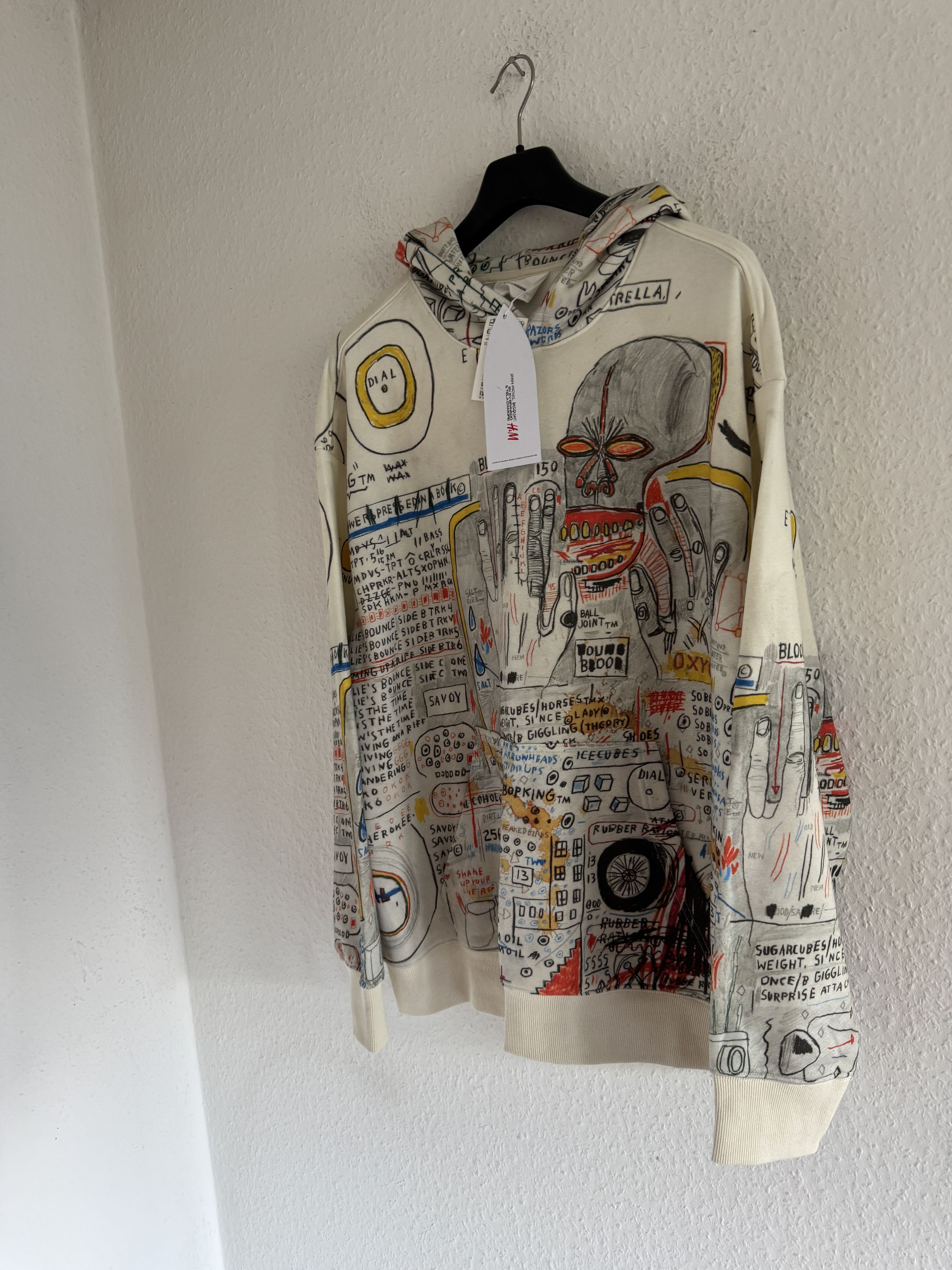 H&M × Jean-Michel Basquiat × Who Decides War Hysteric Graffiti Hoodie Size US XL / EU 56 / 4 - 3 Thumbnail