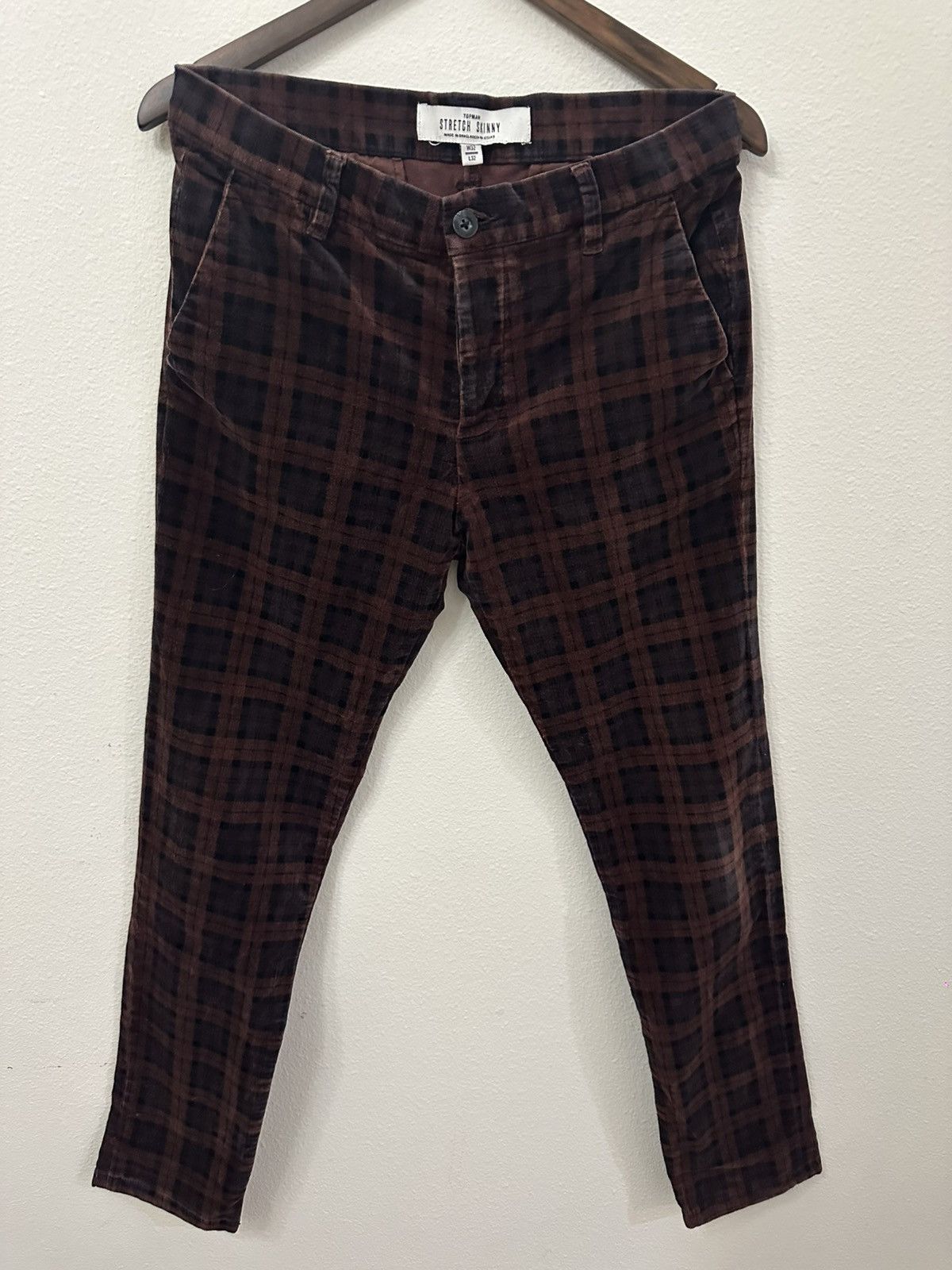 Topman TOPMAN Denim Dark Red Size W32 L32 Stretch Skinny Fit Size US 32 / EU 48 - 1 Thumbnail