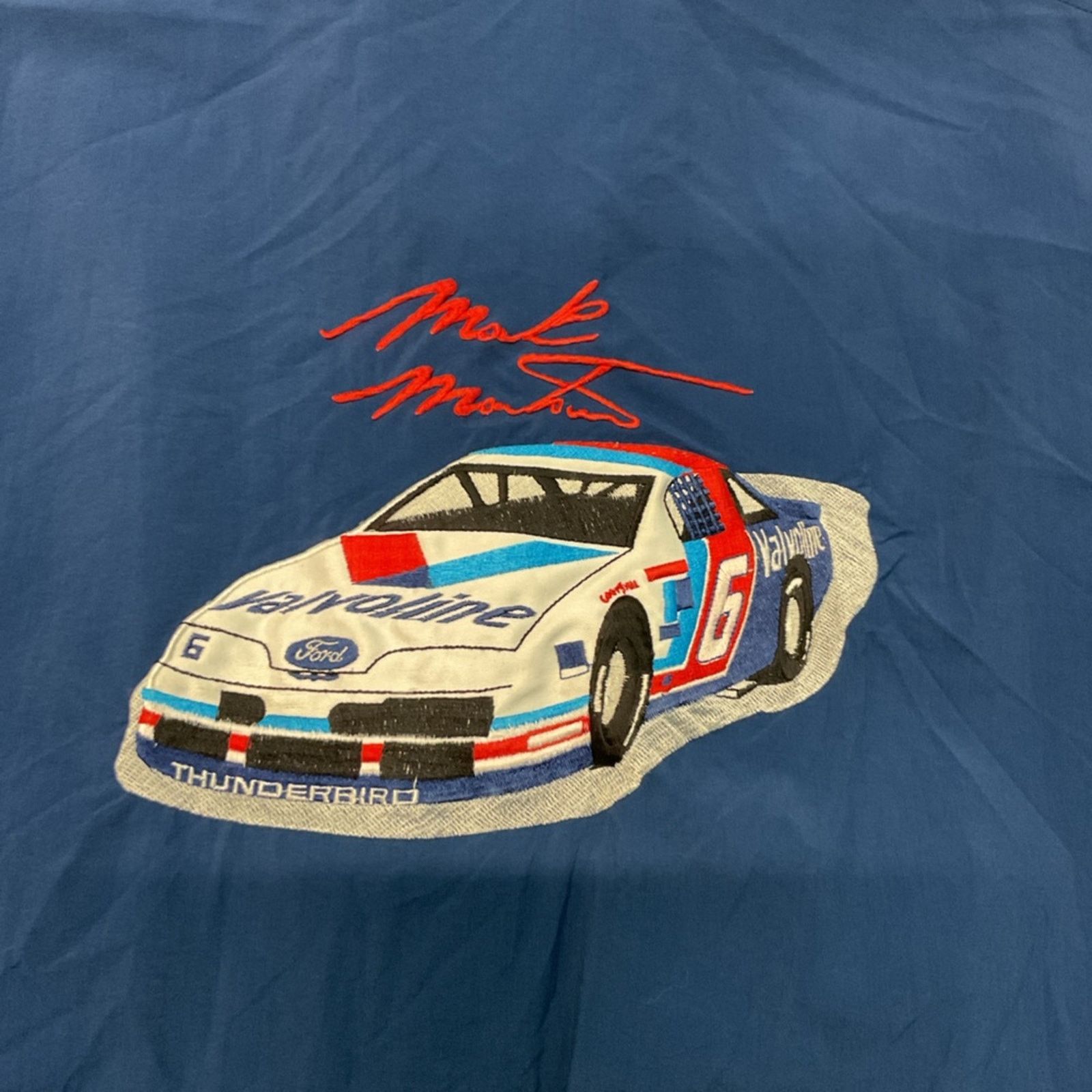 Vintage Vintage Mark Martin Valvoline Racing Blue Jacket Size US L / EU 52-54 / 3 - 4 Thumbnail