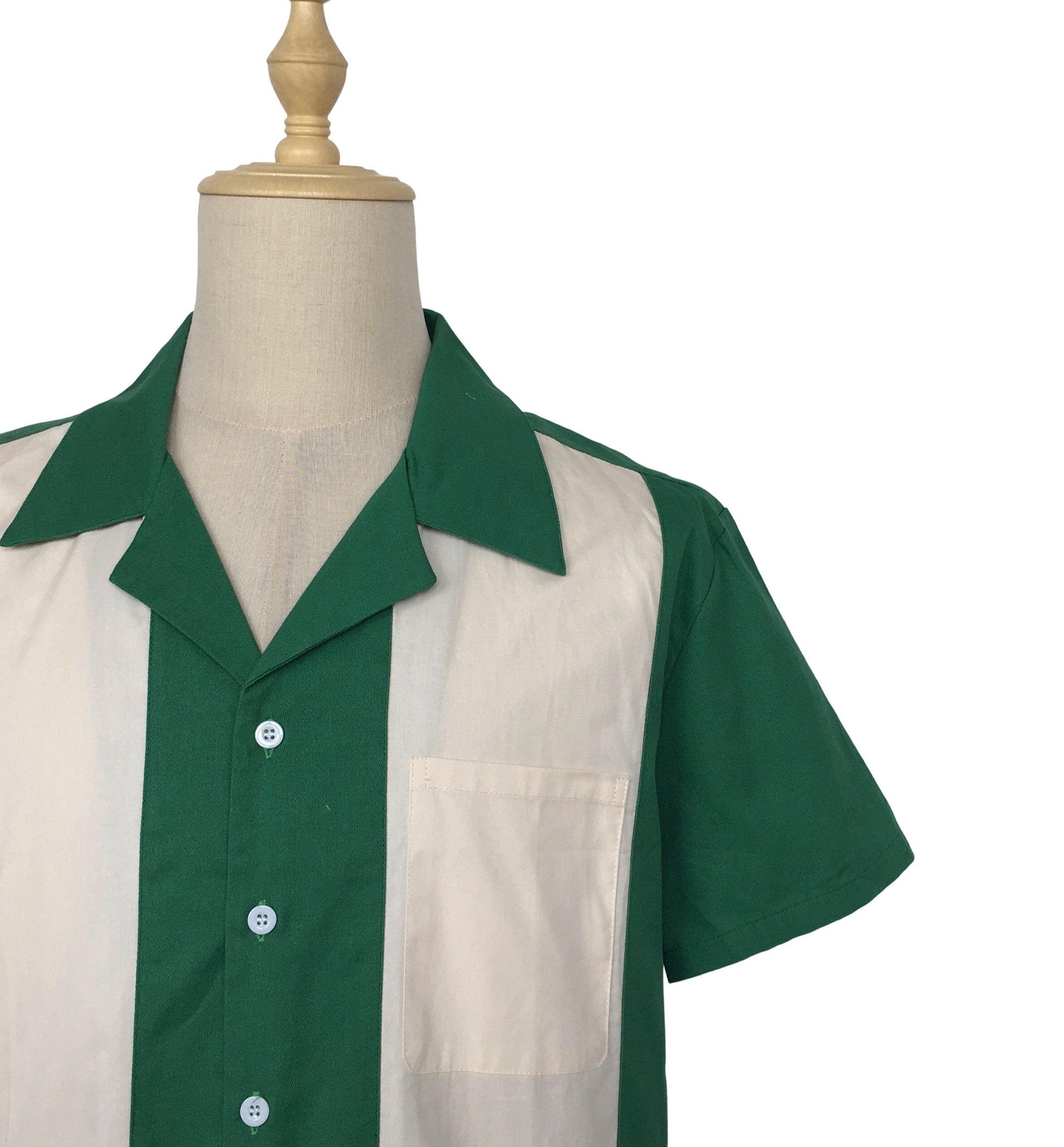 Other Vintage Style Western Shirts Bowling Shirts-green Size US L / EU 52-54 / 3 - 5 Thumbnail