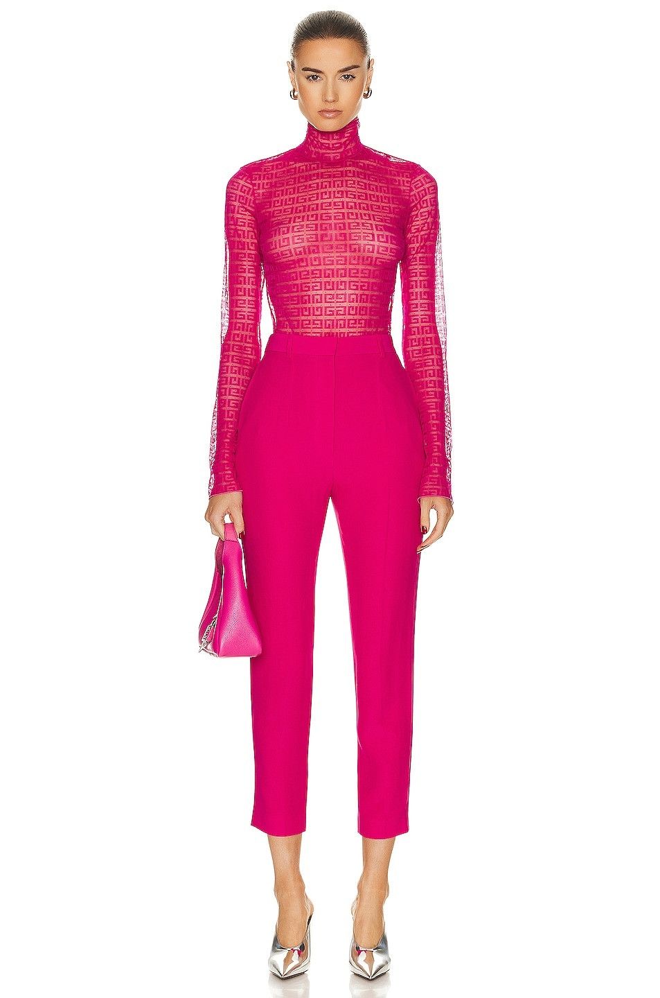 Givenchy o1y0925 Bodysuit in Fuchsia Size L / US 10 / IT 46 - 5 Thumbnail