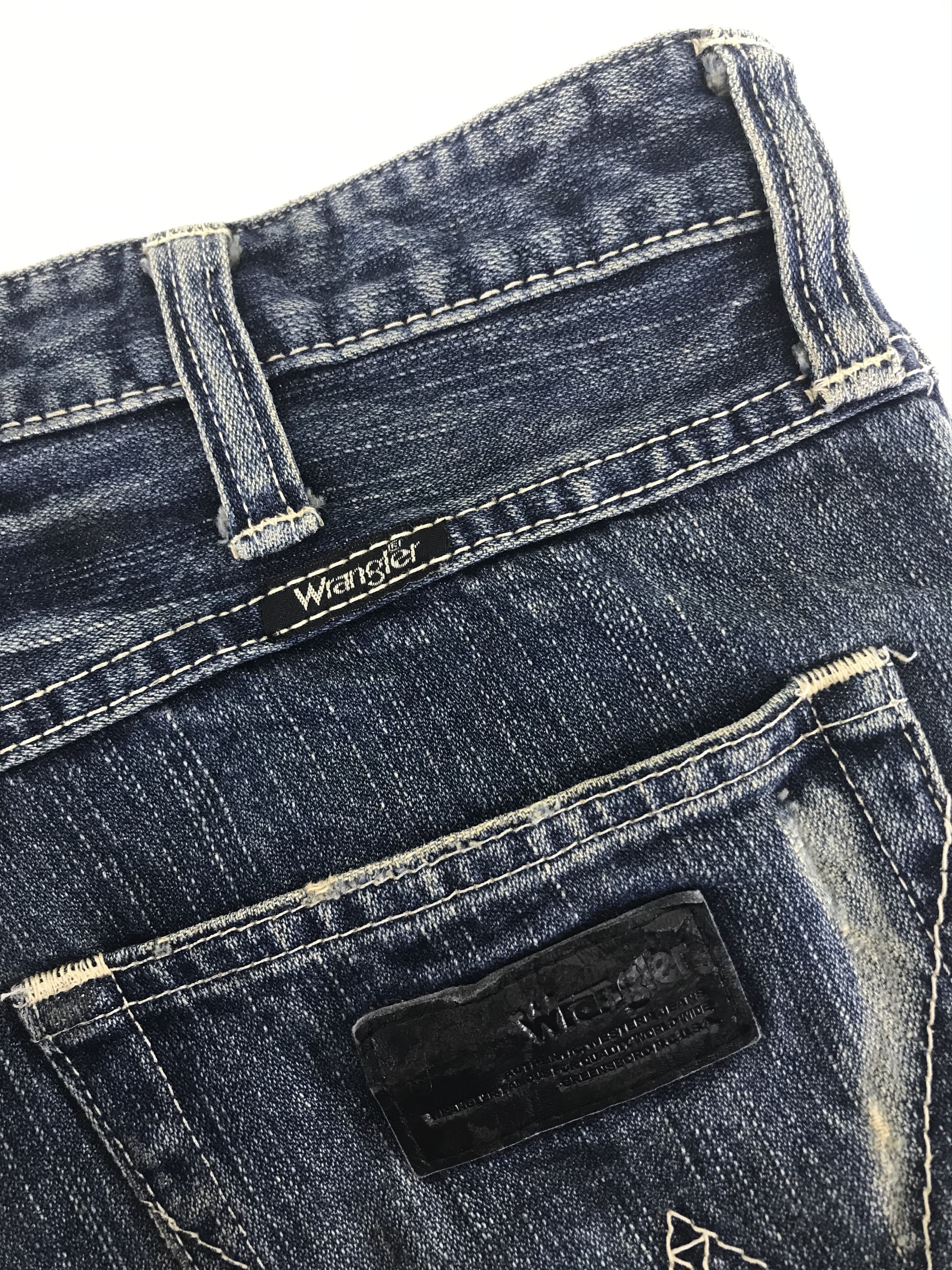 Wrangler Vintage Wrangler Distressed Flare Jeans Size US 30 / EU 46 - 12 Thumbnail