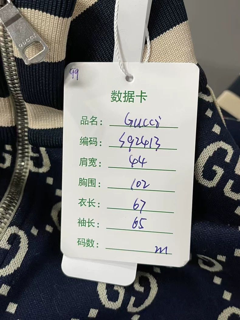 Gucci Gucci Full Logo Jacket in Navy Blue-2506 Size US M / EU 48-50 / 2 - 8 Thumbnail