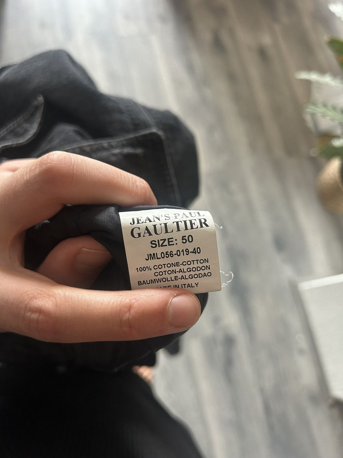 Jean Paul Gaultier Double-Breasted Denim Jacket with Leather Trim Size US M / EU 48-50 / 2 - 10 Thumbnail