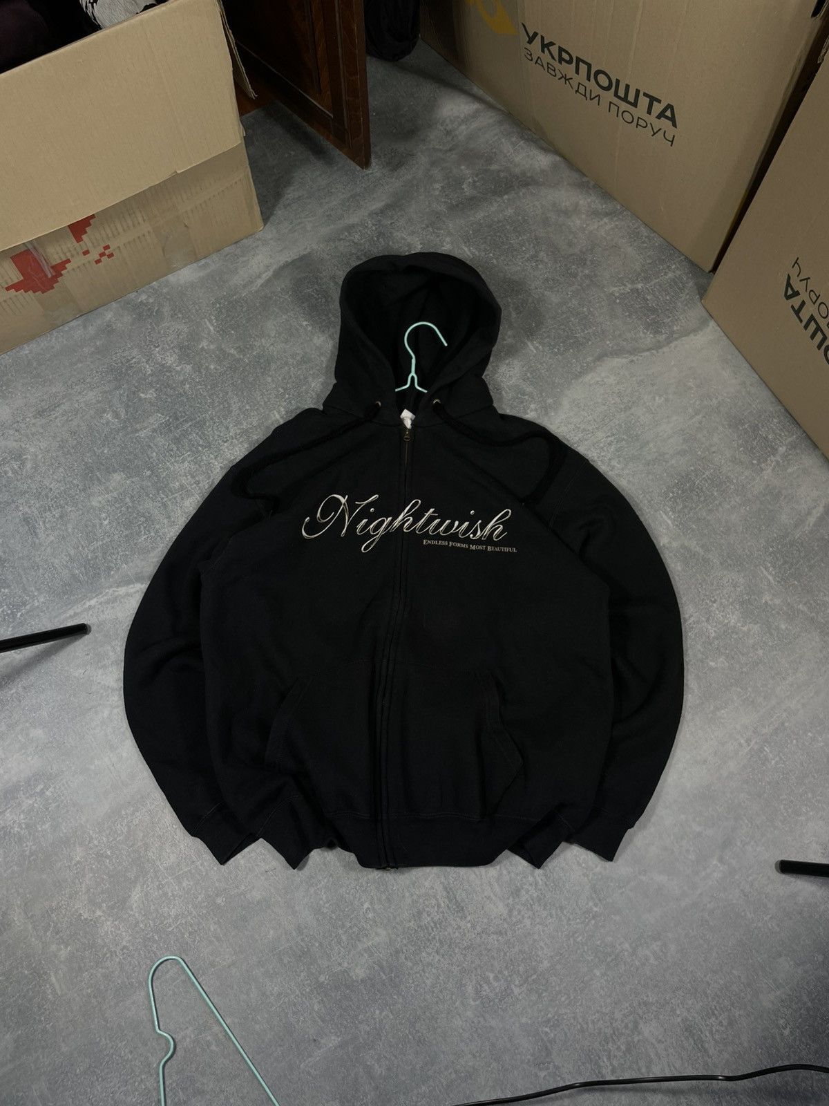 Fruit Of The Loom 2015 Nightwish big logo zip hoodie /Fruit of the loom hoodie Size US L / EU 52-54 / 3 - 3 Thumbnail