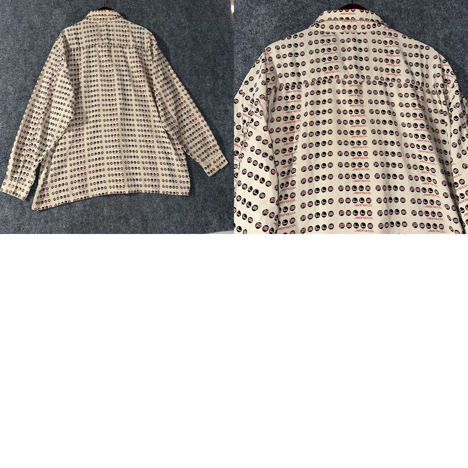 Pelle Pelle VINTAGE Pelle Pelle Shirt Mens XXL Logo Print Button Up Long Sleeve Pocket Size US XXL / EU 58 / 5 - 8 Thumbnail
