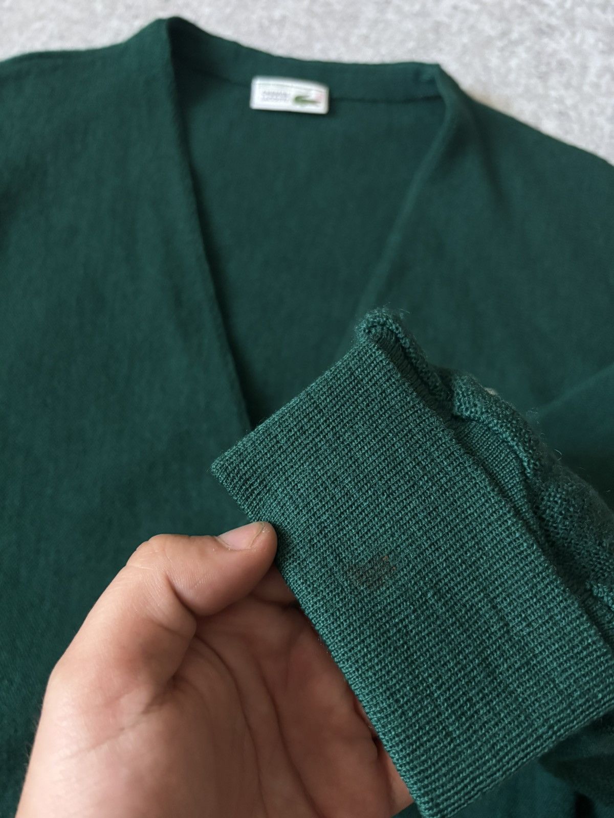 Vintage VINTAGE LACOSTE CHEMISE CARDIGAN Size US XL / EU 56 / 4 - 3 Thumbnail
