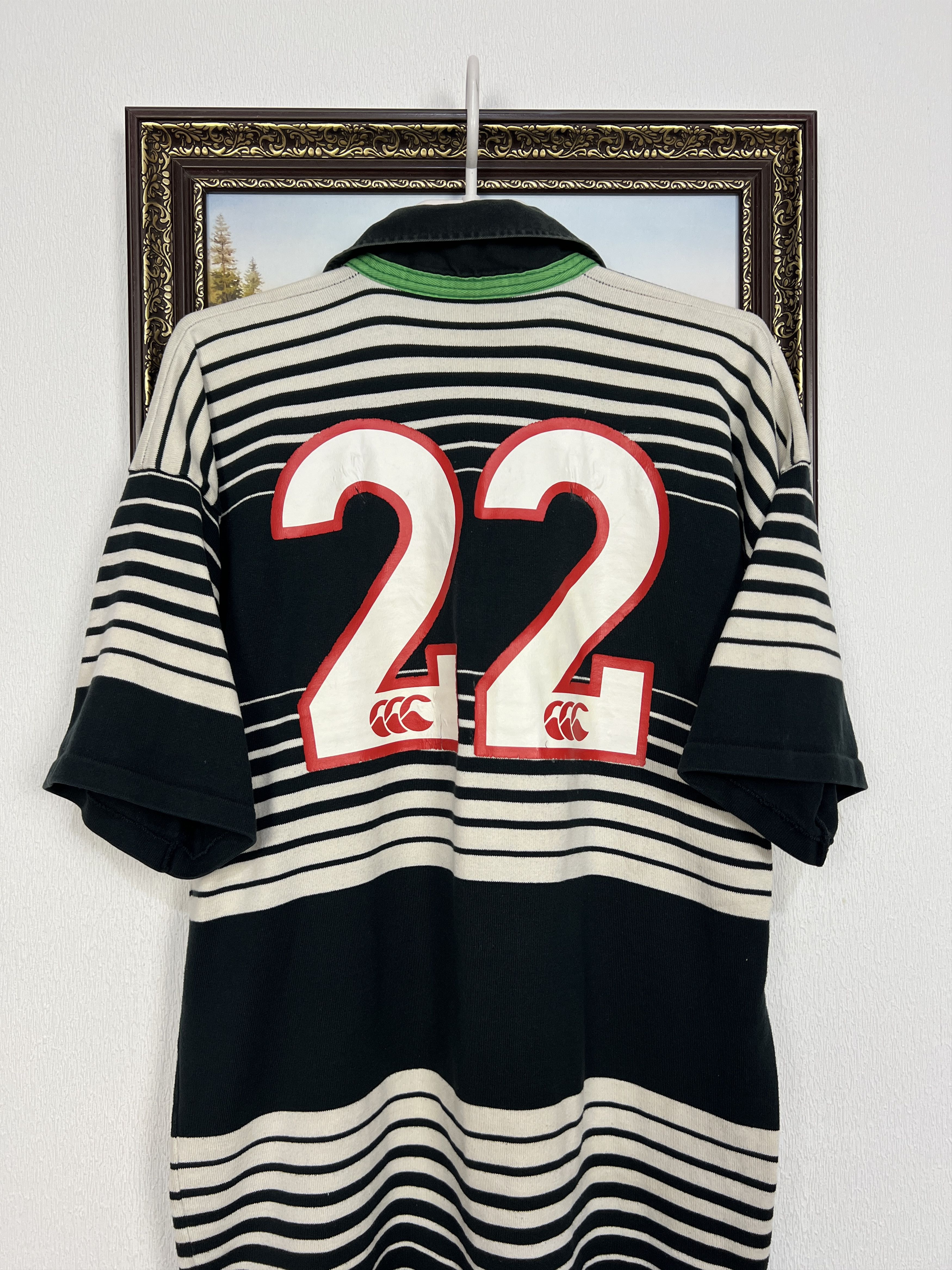 Canterbury of New Zealand Canterbury Player Issue Bedwas Rugby Union Jersey Trikot Size US L / EU 52-54 / 3 - 8 Thumbnail