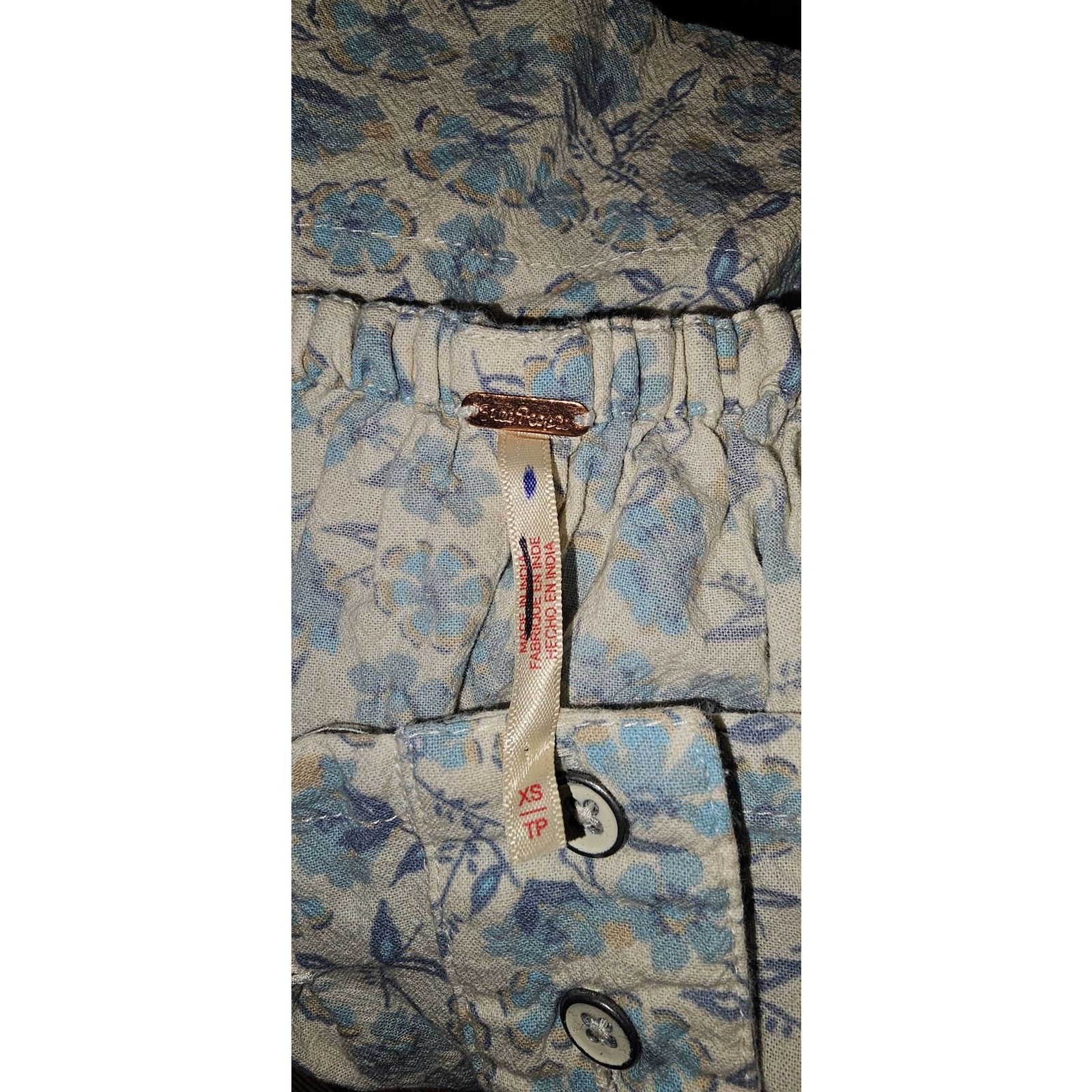 Free People New Free People James Smock Top $128 X-SMALL 0/2 Floral Size XS / US 0-2 / IT 36-38 - 5 Thumbnail