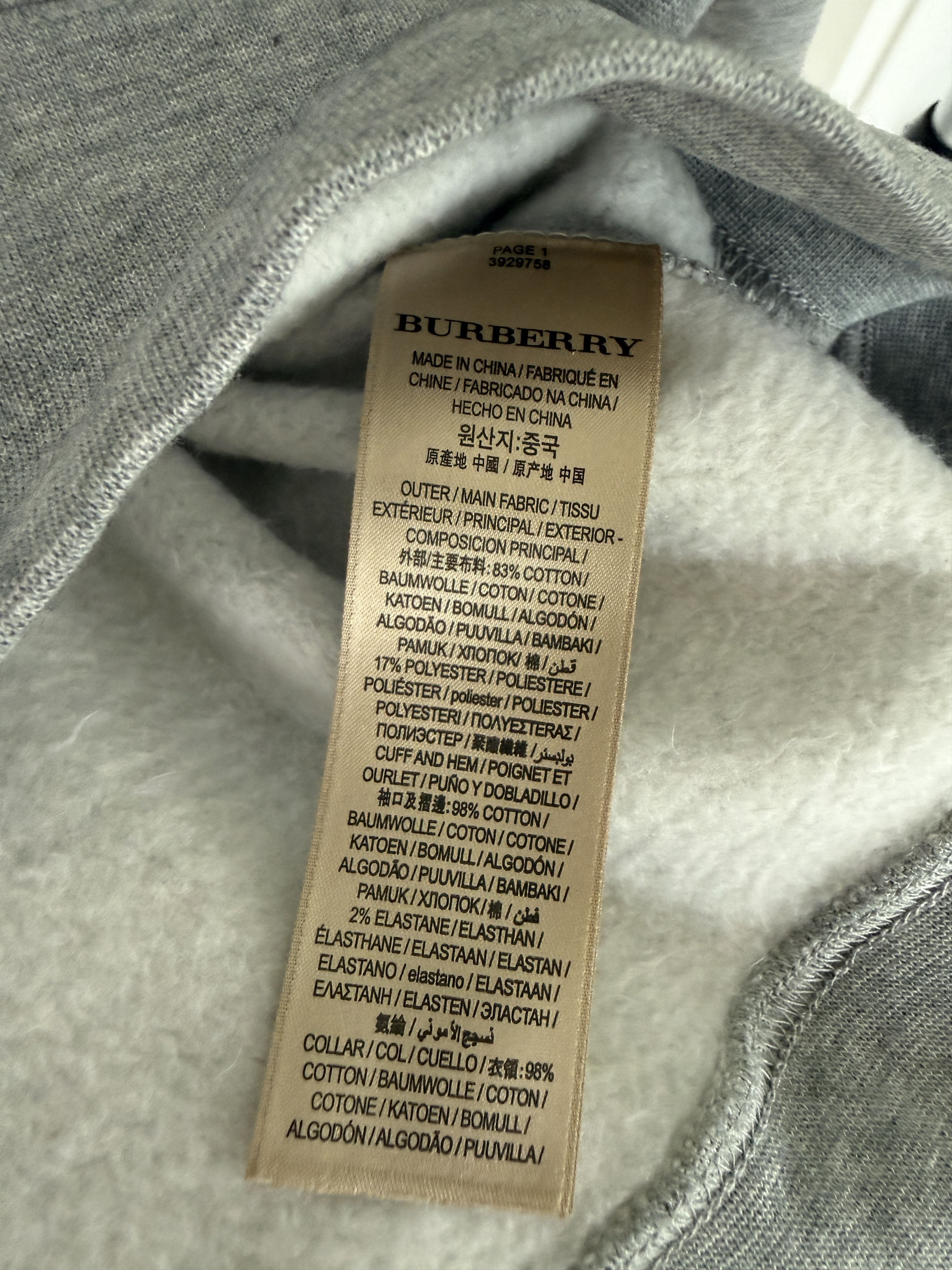 Burberry Burberry Sweatshirt Size US XL / EU 56 / 4 - 5 Thumbnail