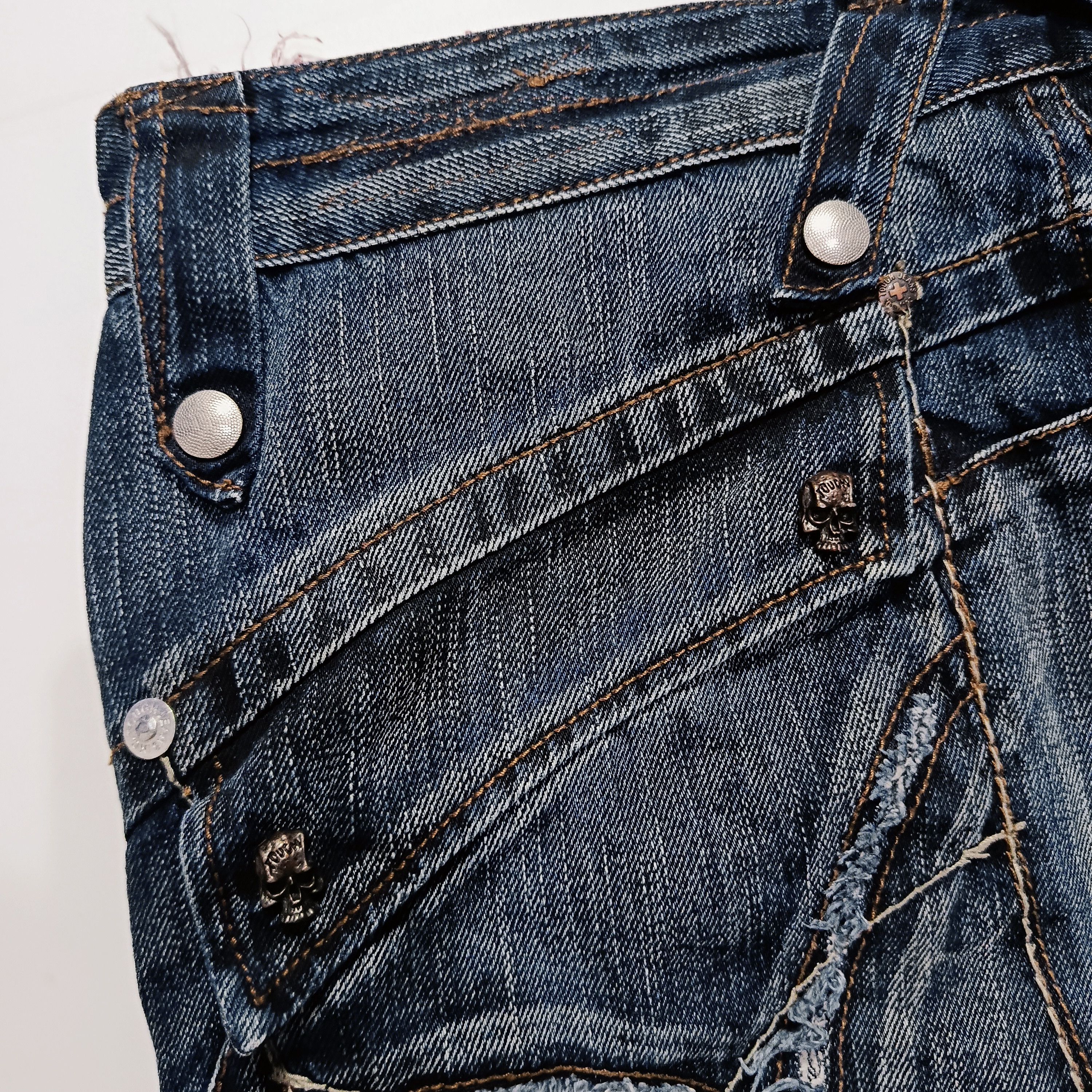 Other Tough Jeansmith Skull Panel Denim Y2K Size US 34 / EU 50 - 6 Thumbnail
