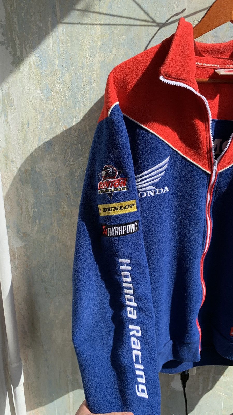 Honda × Japanese Brand 🔥Vintage Honda Racing Fleece Jacket Size US L / EU 52-54 / 3 - 3 Thumbnail