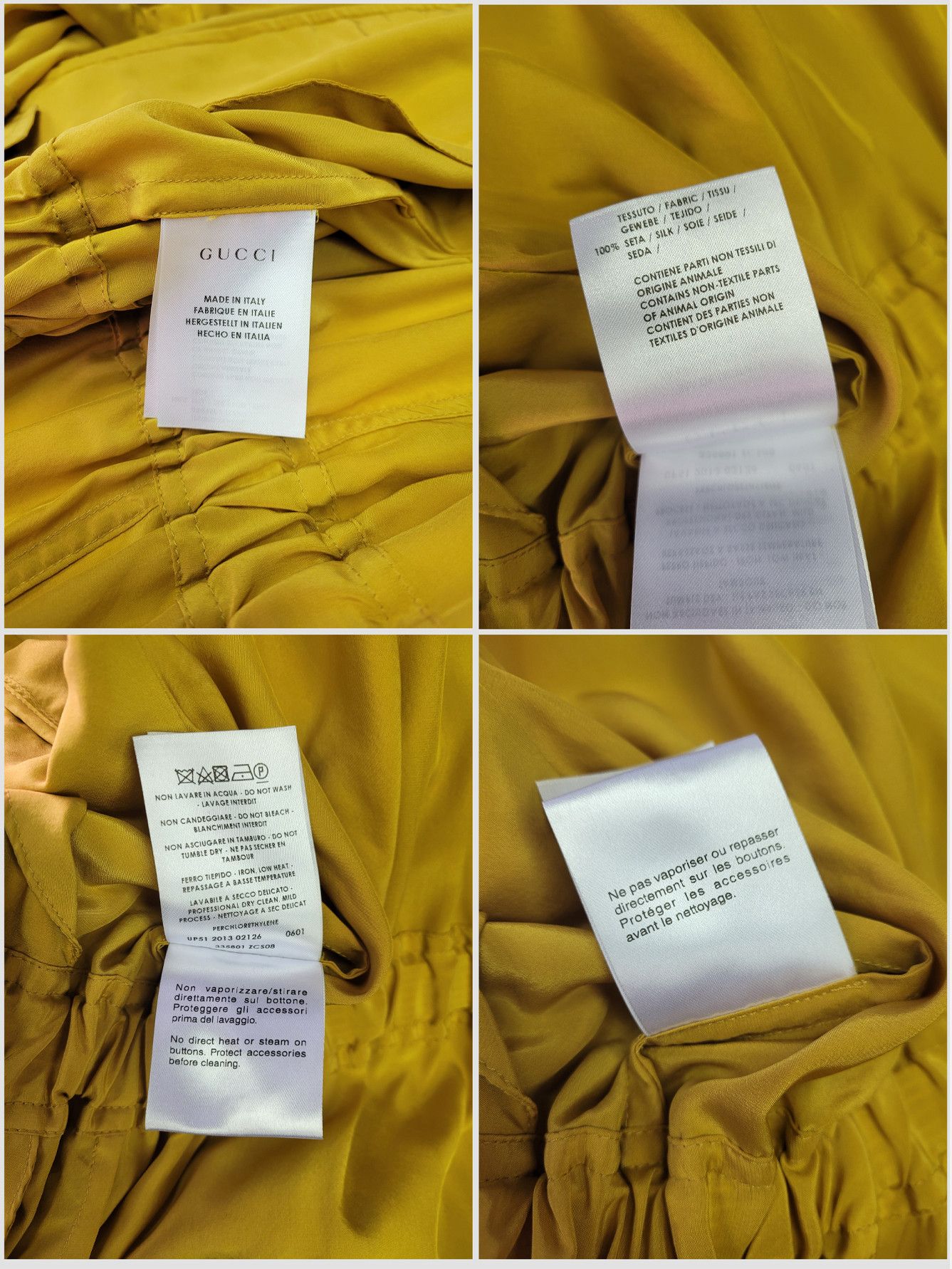 Gucci GUCCI _ ITALY _ RESORT 2014 _ UNLINED _ HOODED SILK PARKA Size L / US 10 / IT 46 - 9 Thumbnail