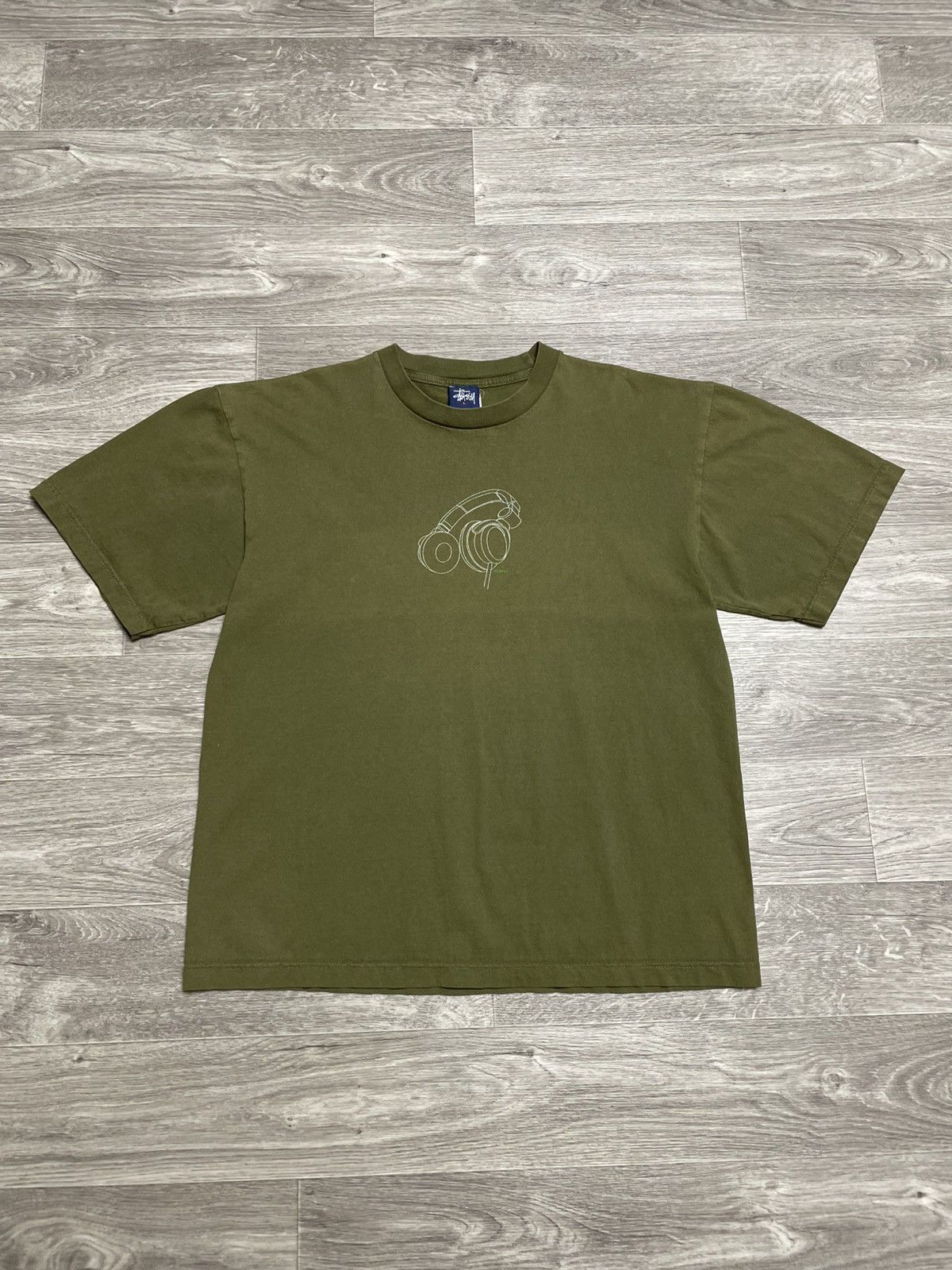 Stussy Vintage 90s Stussy DJ Studio Technics Headphones T-Shirt