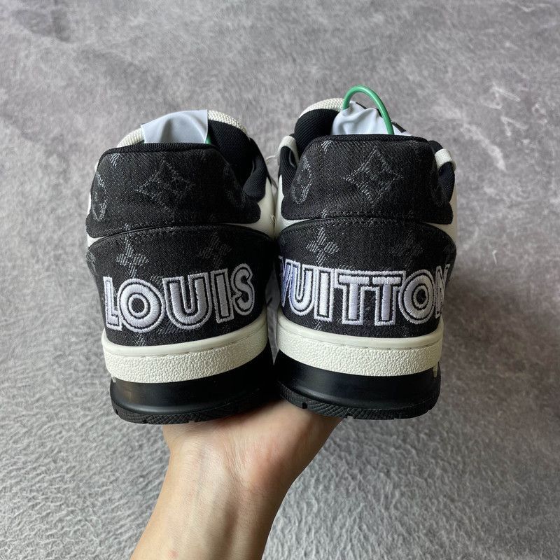 Louis Vuitton Louis Vuitton Trainer Leather Low Top Sneakers -2508 Size US 8 / IT 38 - 3 Thumbnail