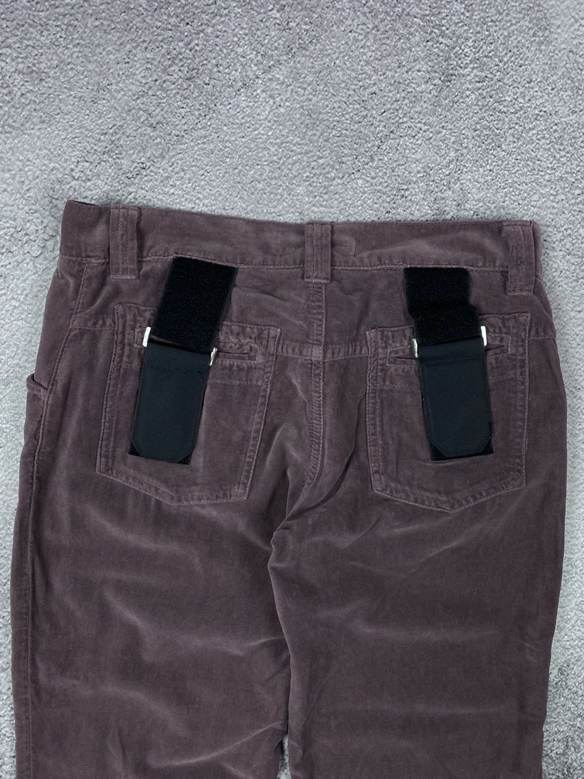 Dolce & Gabbana × Vintage Dolce Gabbana Runway 2003 Velvet Velour Bondage Womens Pants Size 28" / US 6 / IT 42 - 11 Thumbnail