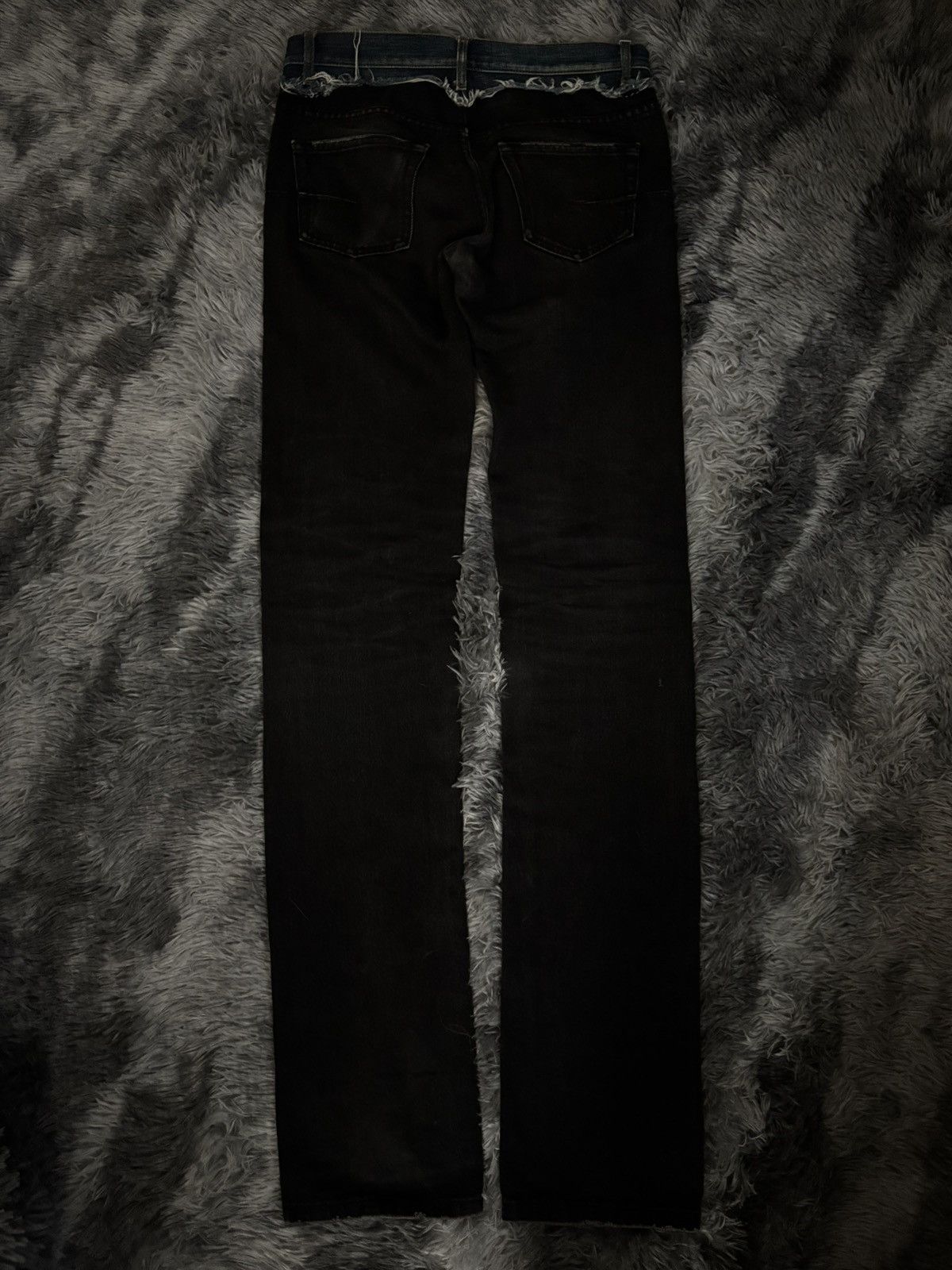 Dior dior homme AW06 cummerbund black denim “These Grey Days” Size US 28 / EU 44 - 2 Thumbnail